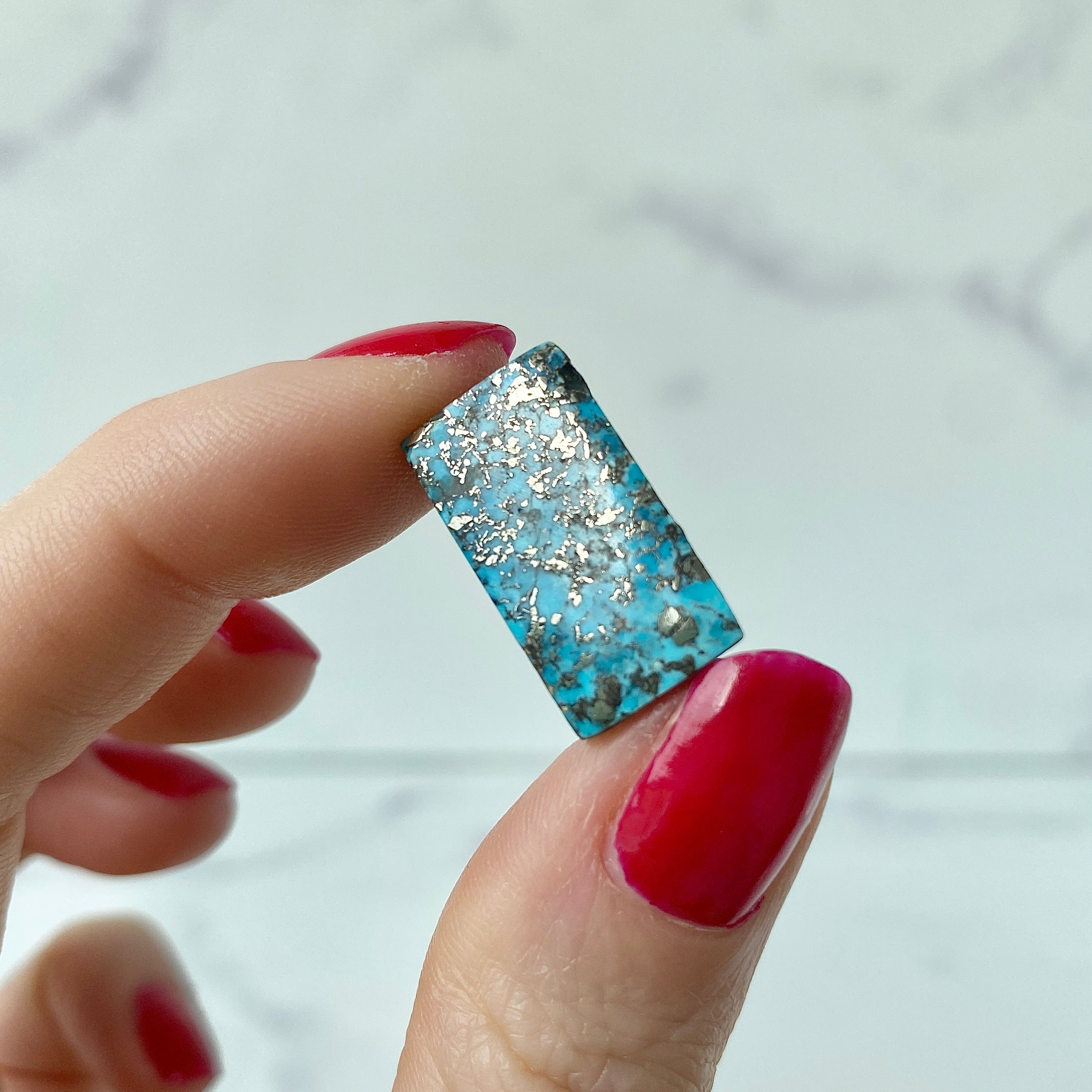 Türkis Cabochon - Studioaufnahme