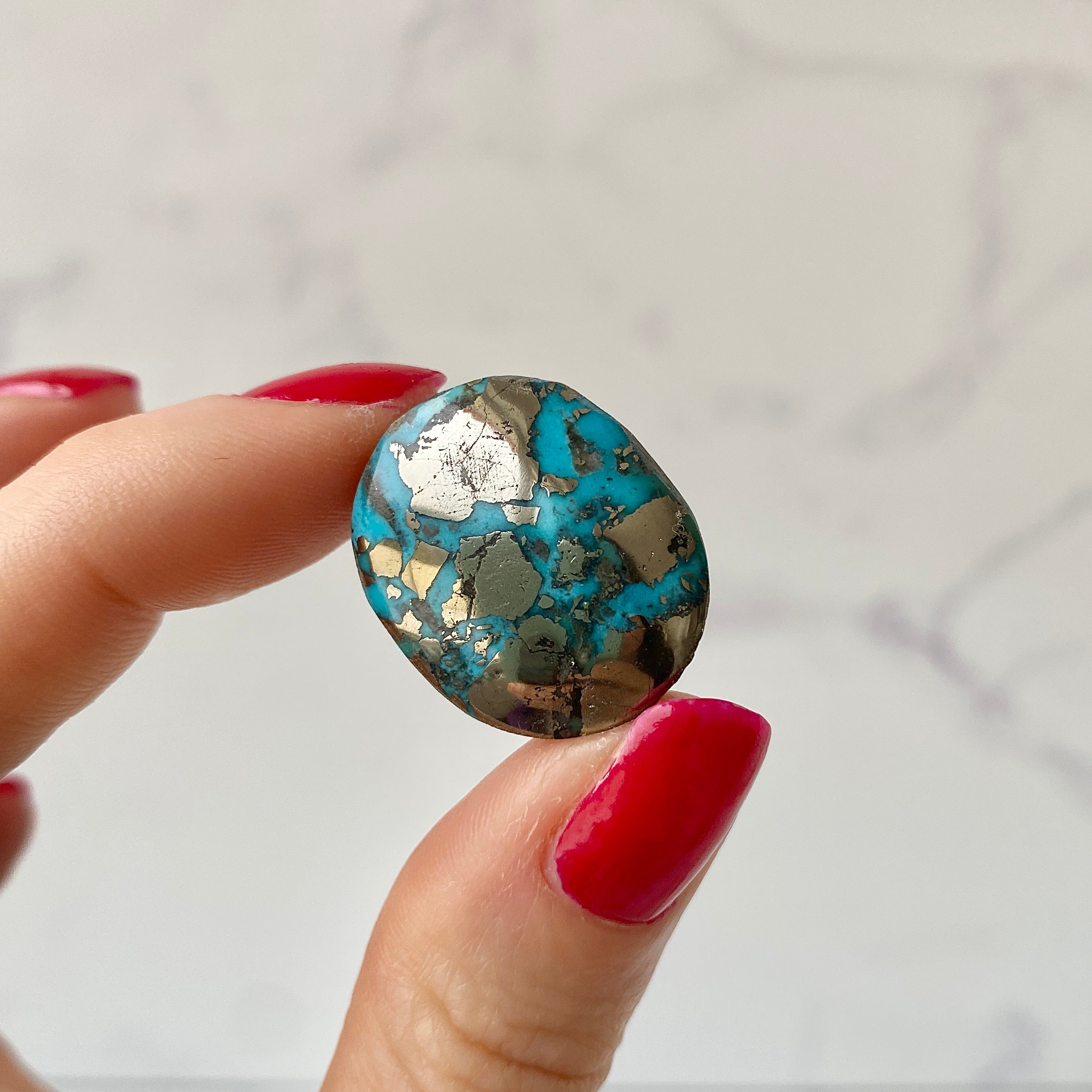Türkis Cabochon - Detailaufnahme