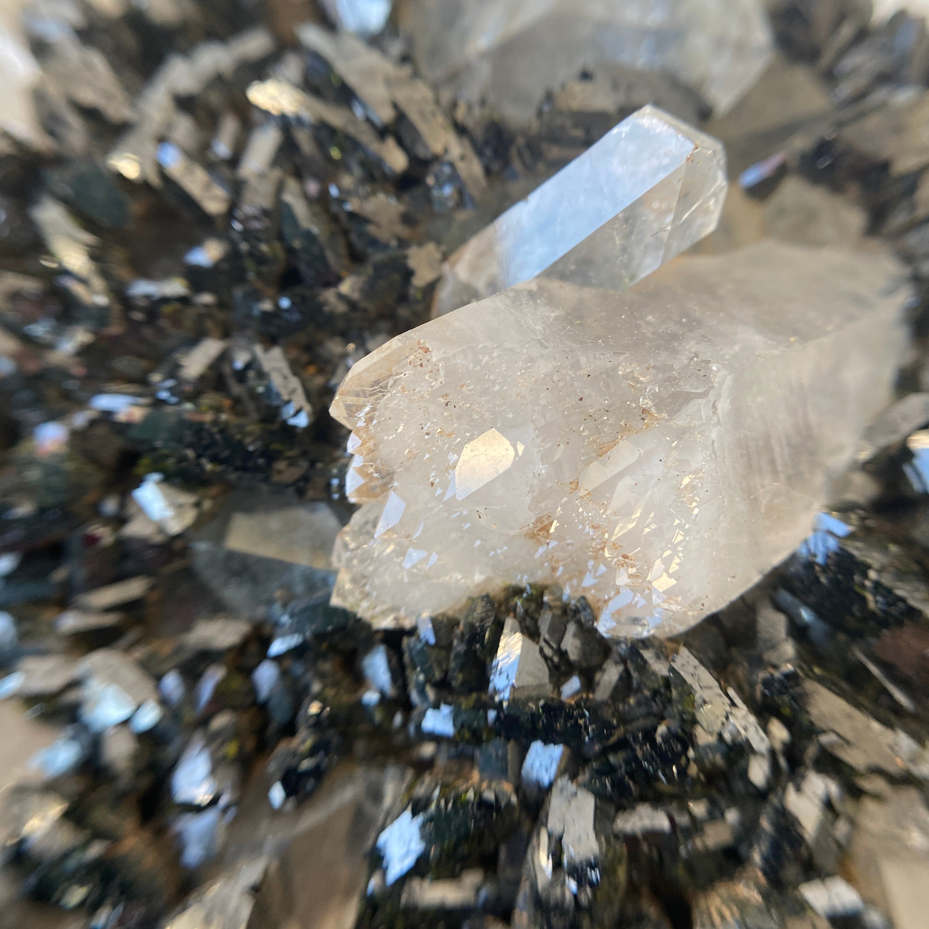 Epidot Quarz Cluster aus Hakkari Türkei