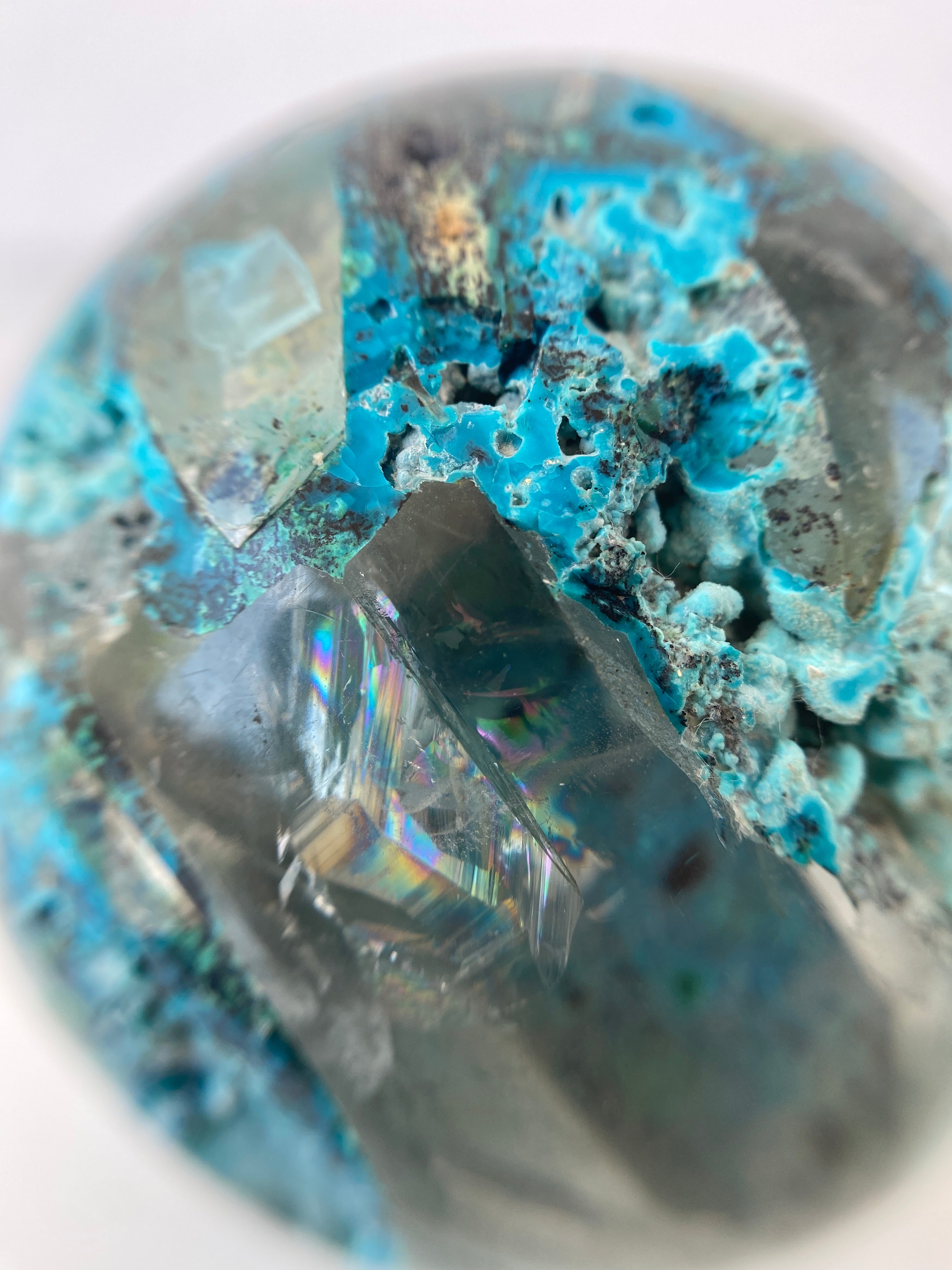 XL Chrysocoll in Quarz Sphere