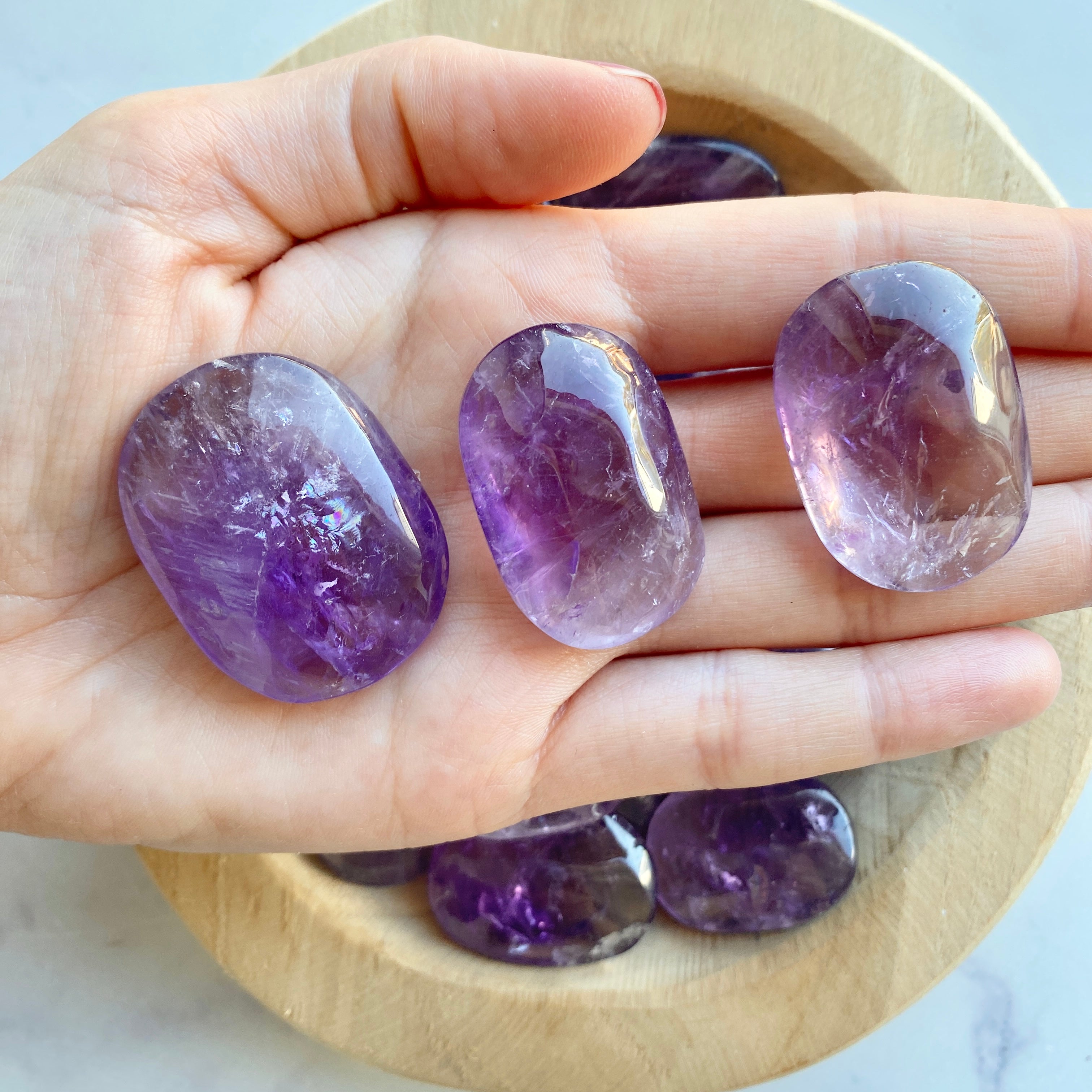 Amethyst Handschmeichler, Amethyst Taschenstein