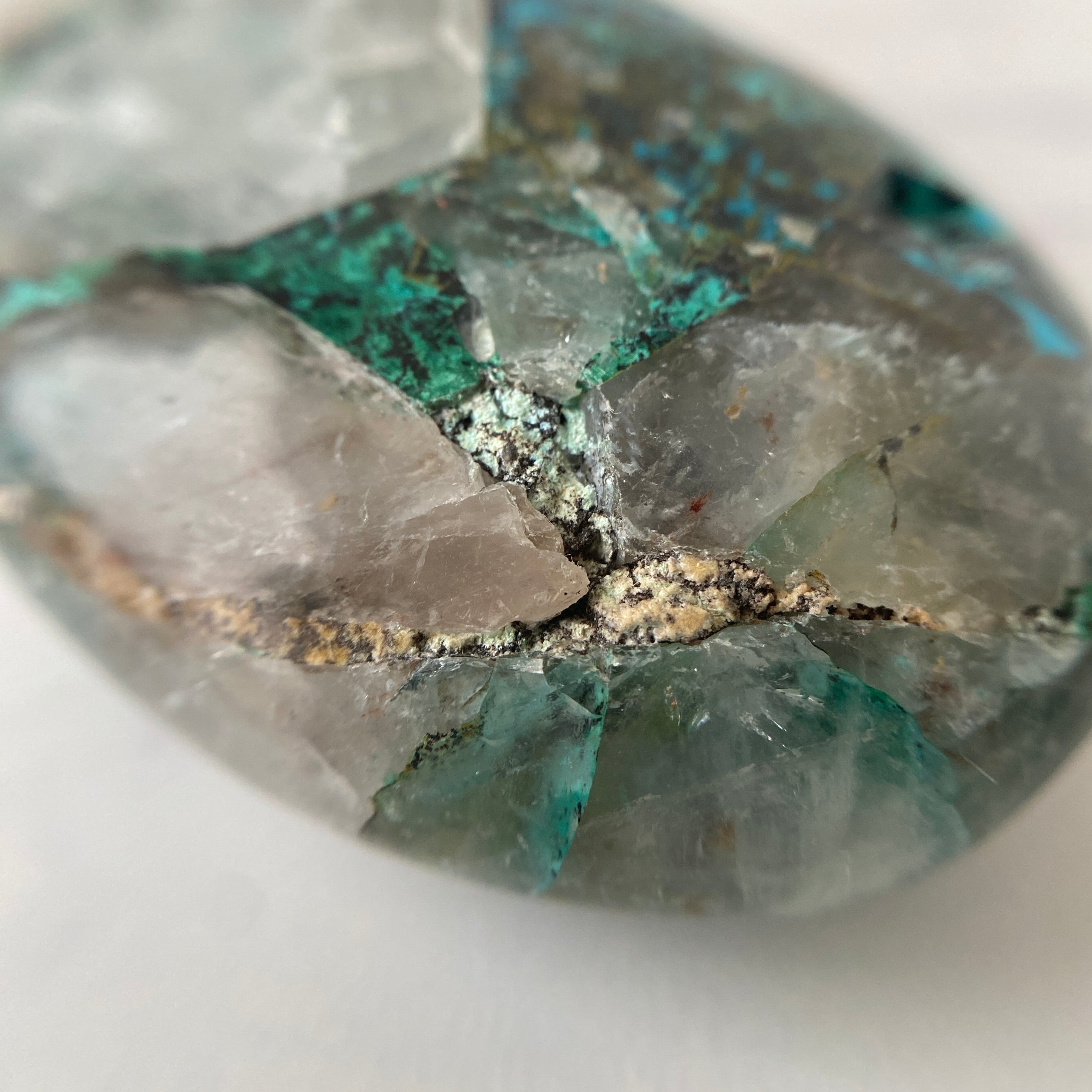 Chrysocoll Quarz Handstein