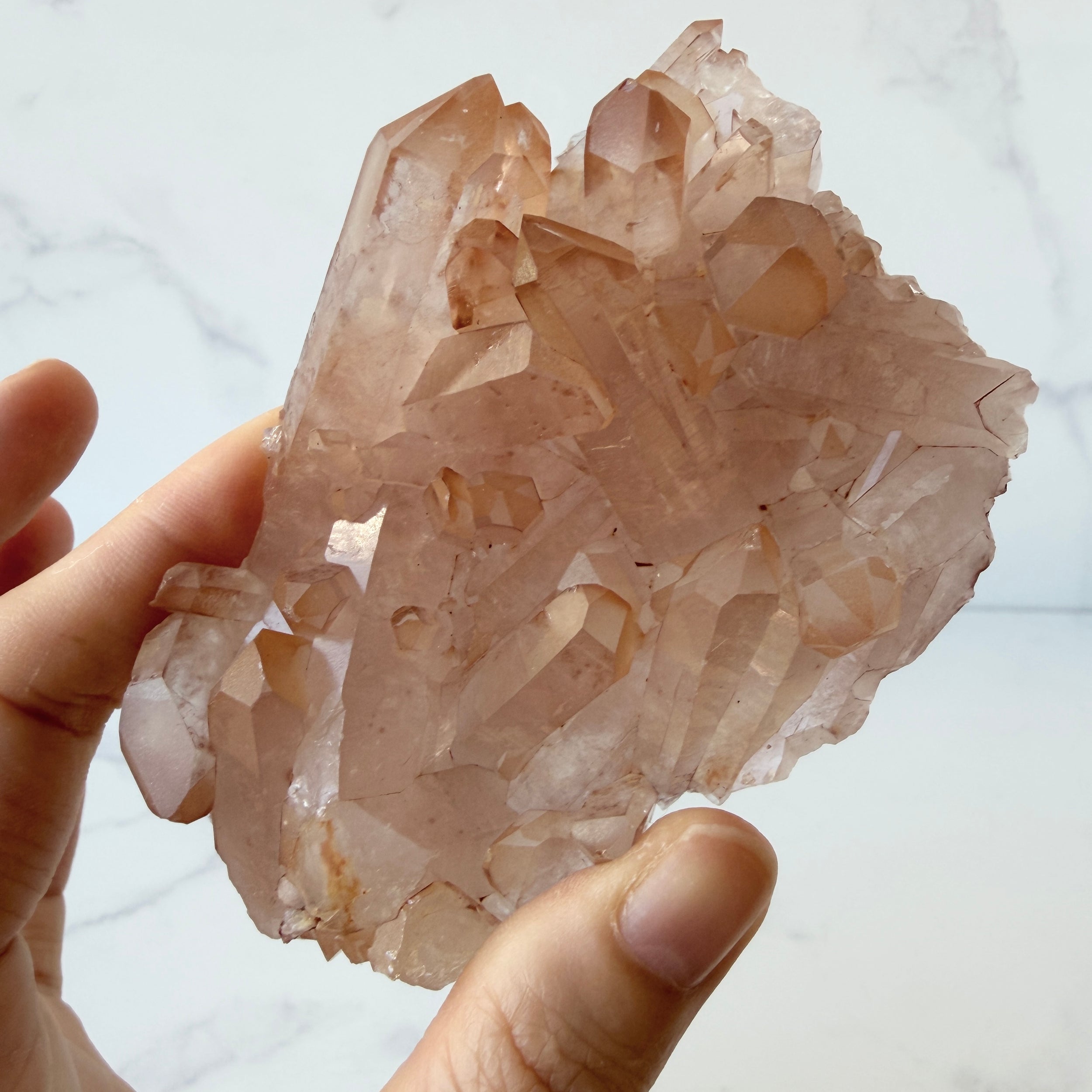 Mandarinenquarz Cluster, Quarz Stufe, Einzelstück