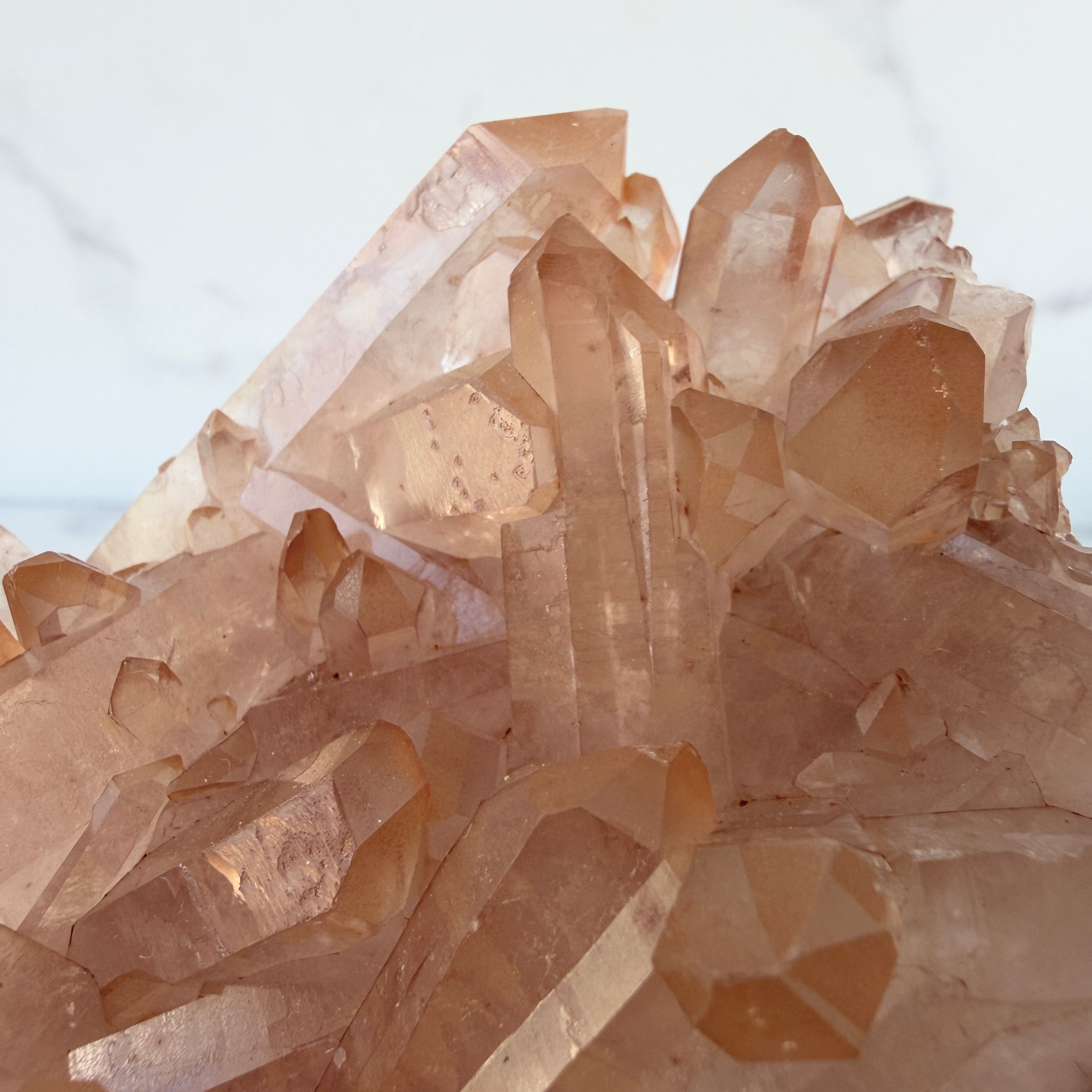 Mandarinenquarz Cluster, Quarz Stufe, Einzelstück
