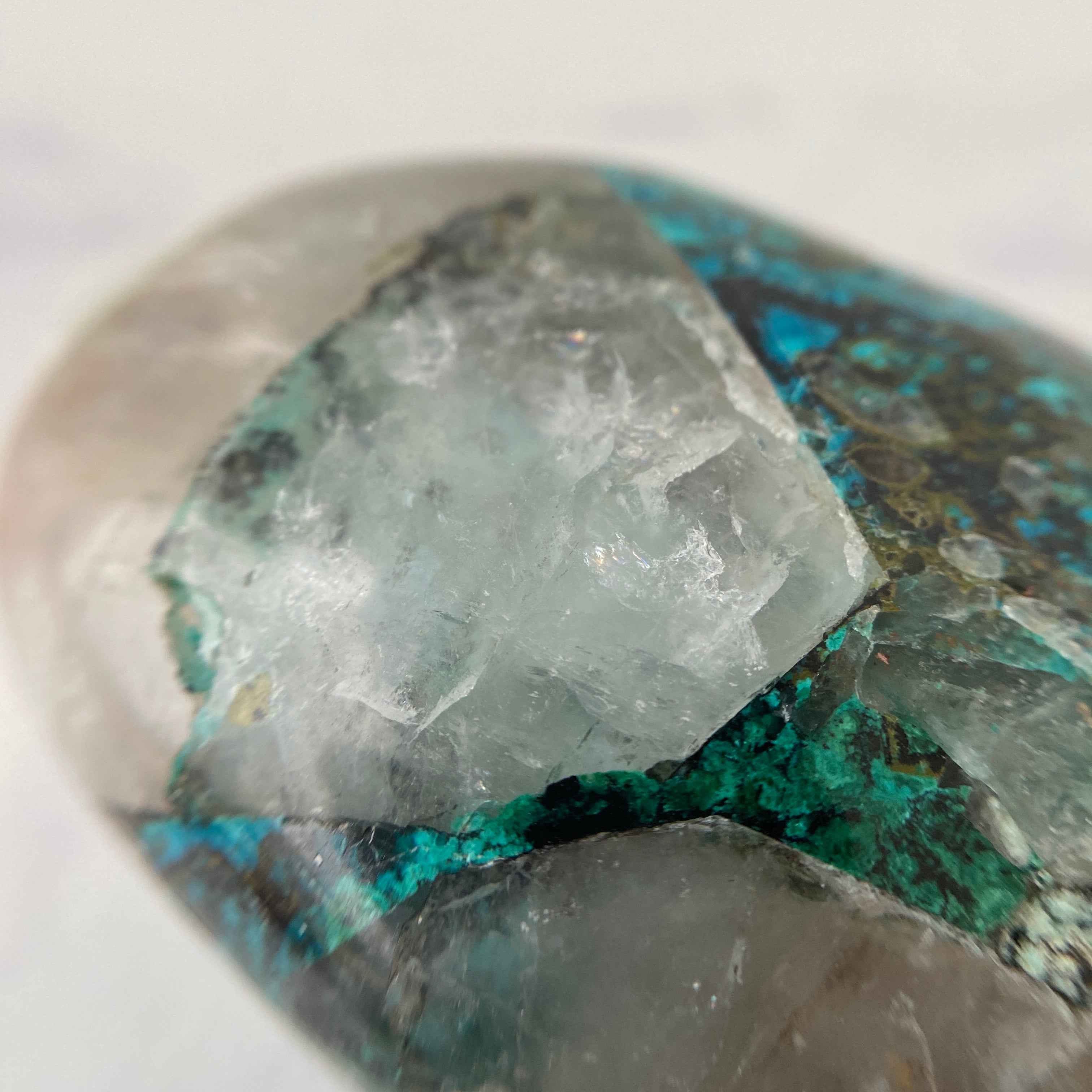 Chrysocoll Quarz Handstein