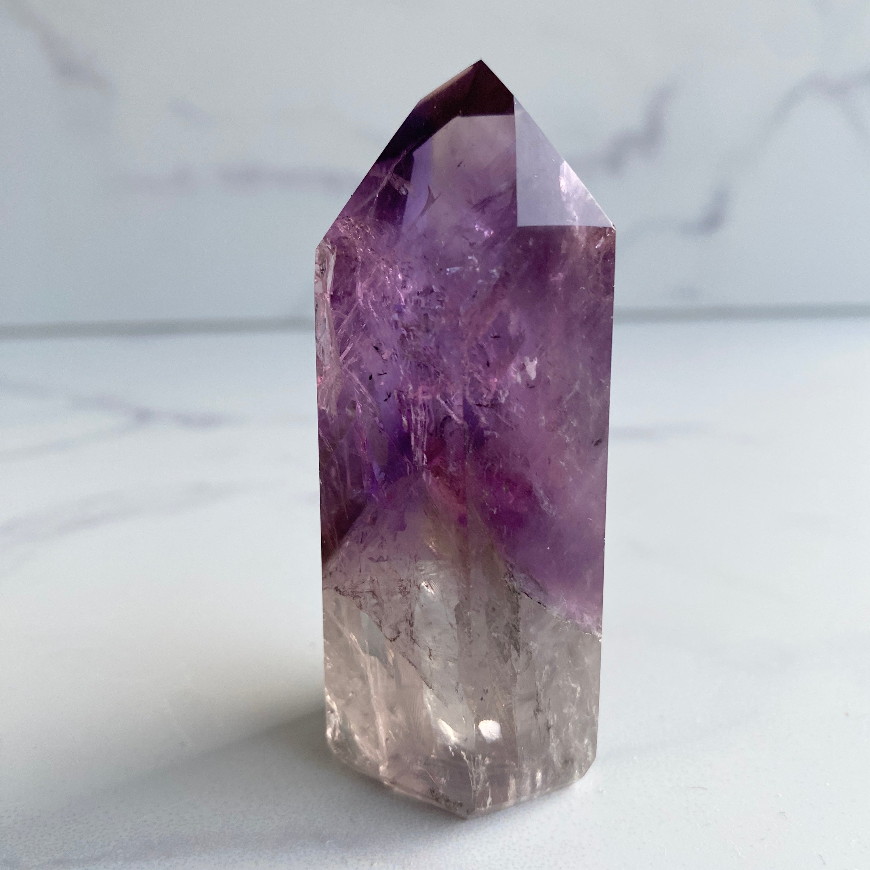 Klarer Phantom-Amethyst Turm