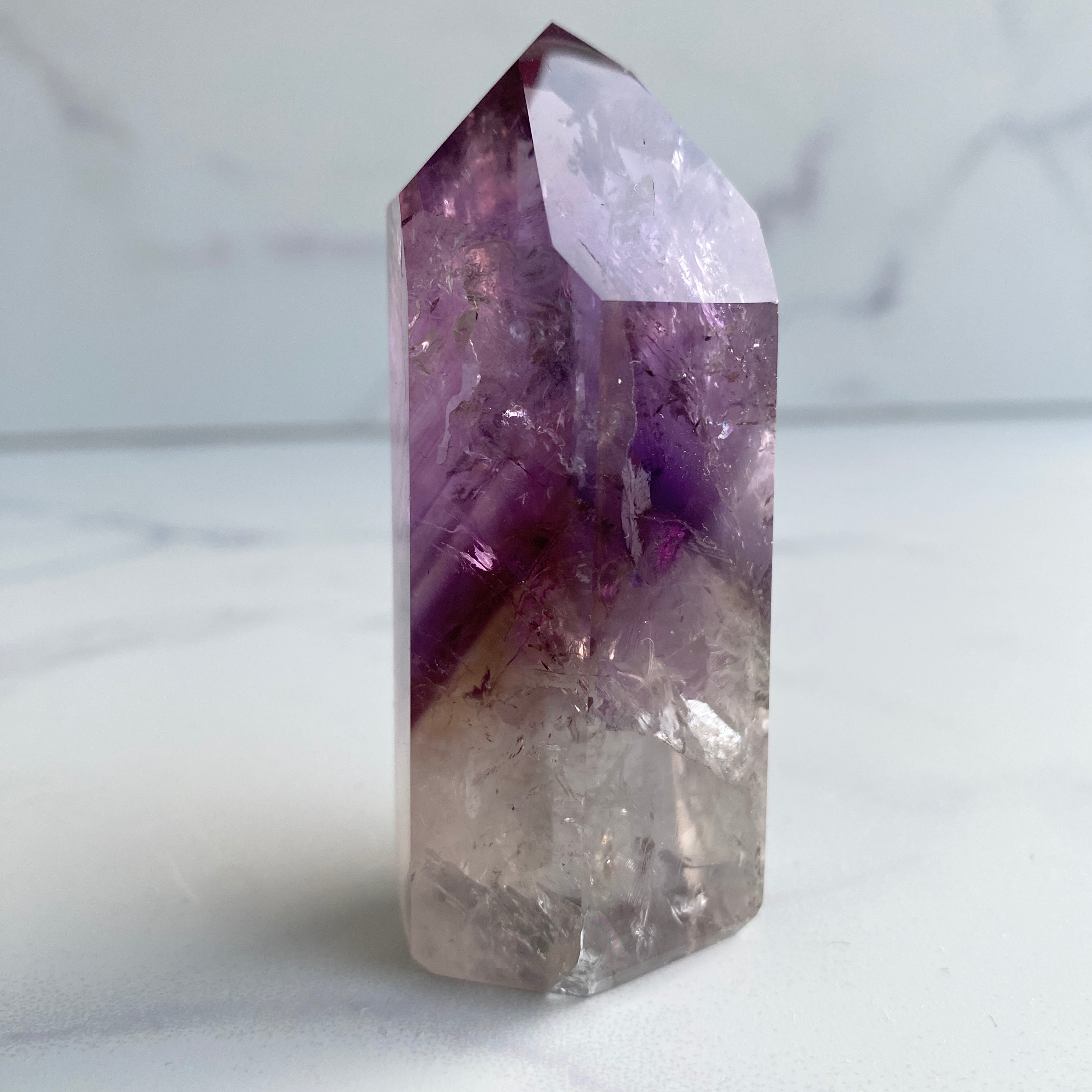 Klarer Phantom-Amethyst Turm