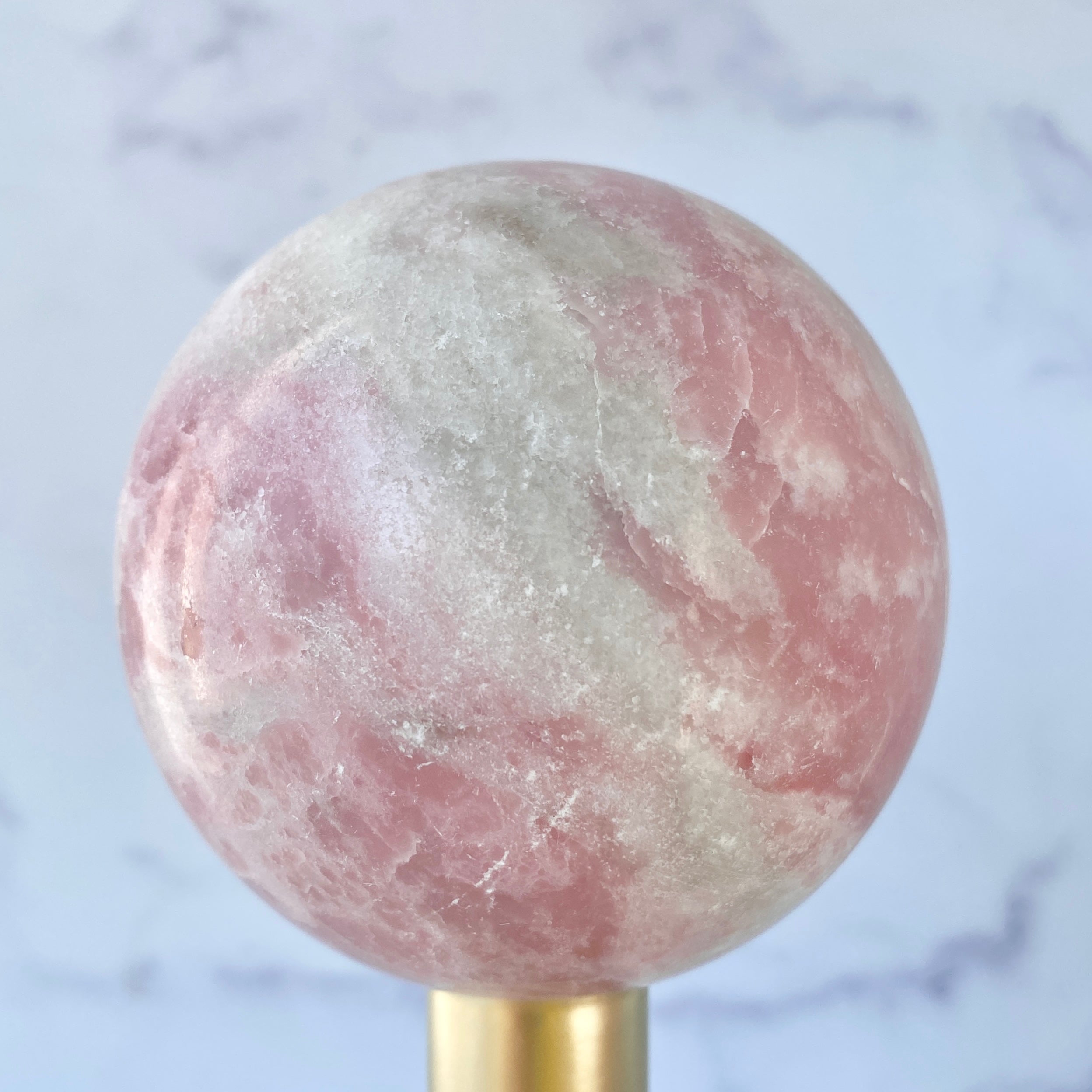 Große Pink Opal Kugel, Einzelstück