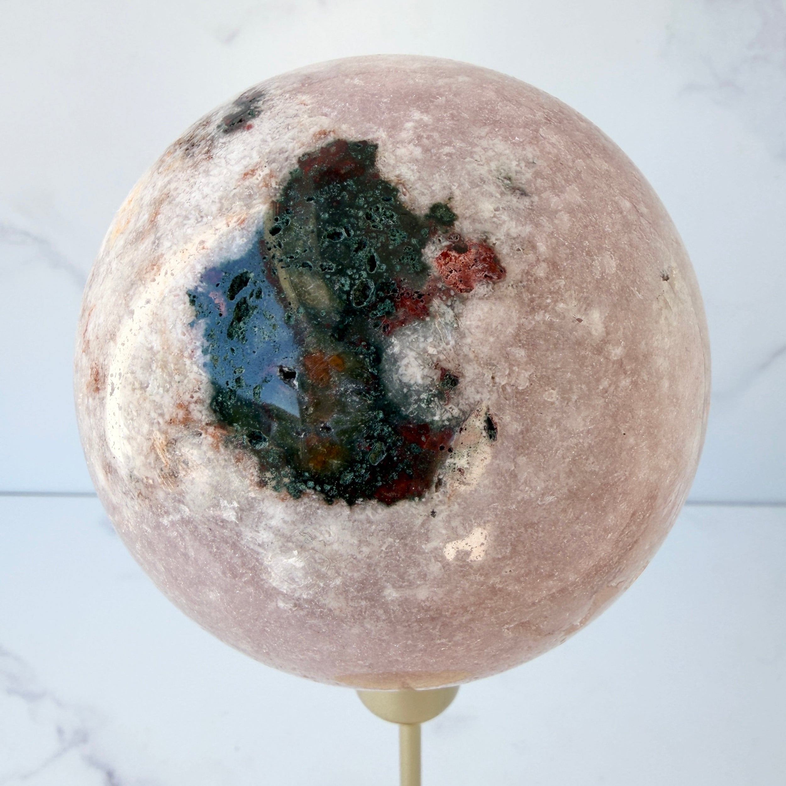 Große Pink Amethyst Kugel, Einzelstück