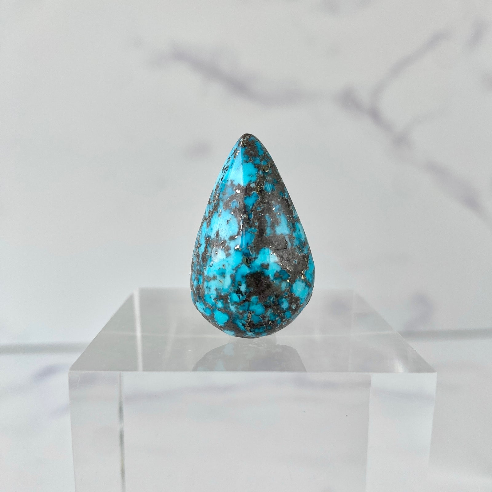 Türkis Cabochon Tropfen