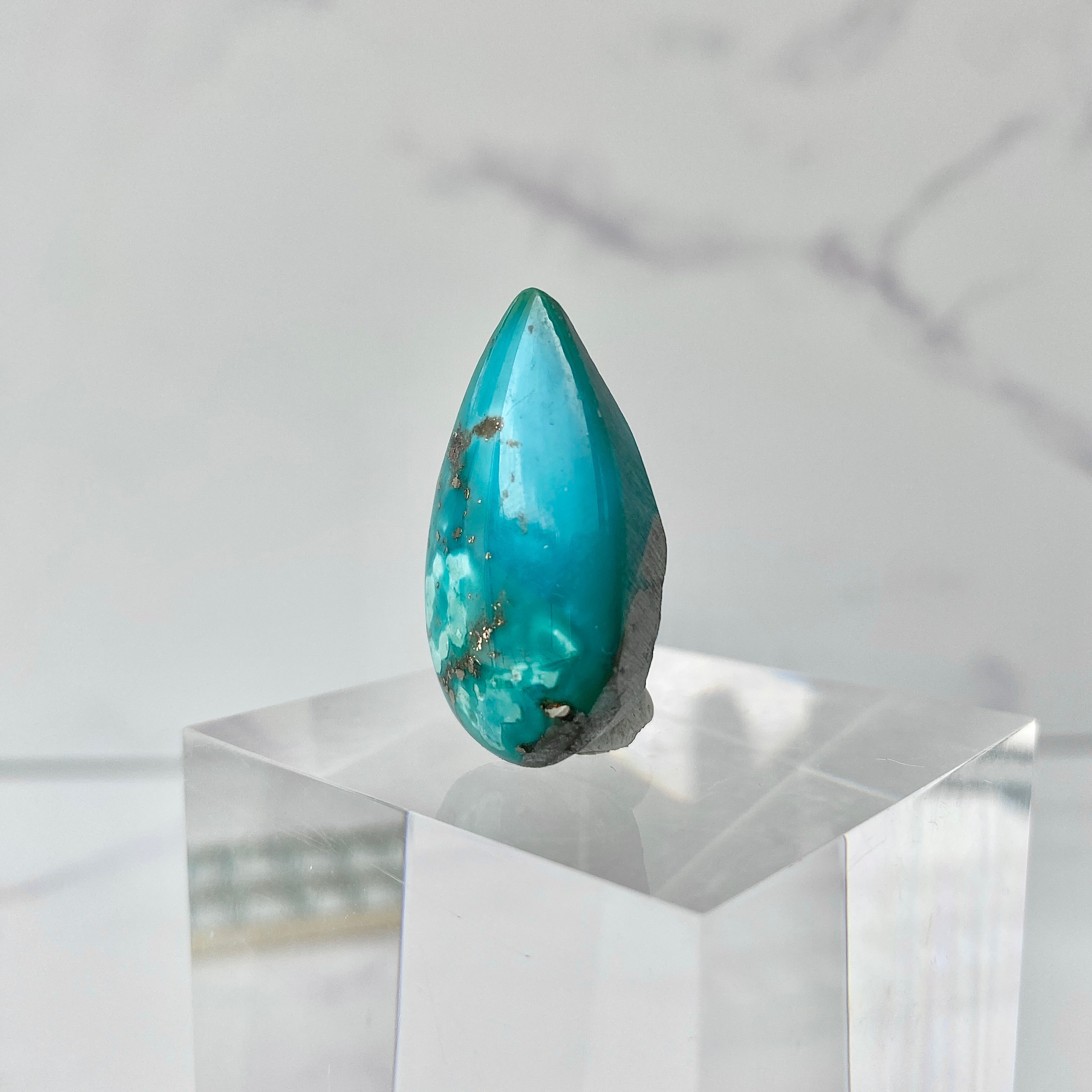 Türkis Cabochon Tropfen