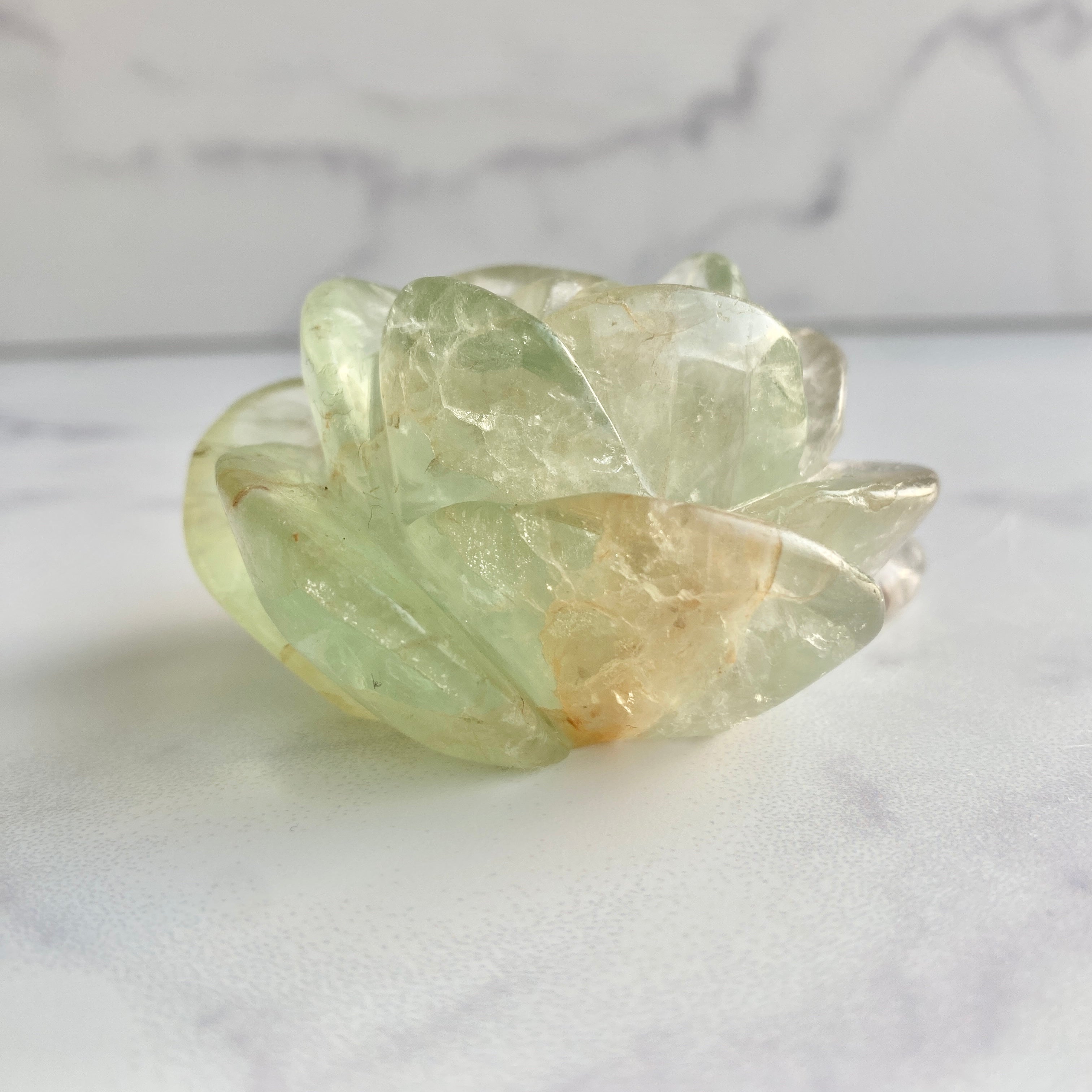 Fluorit Rose, Fluorit Carving