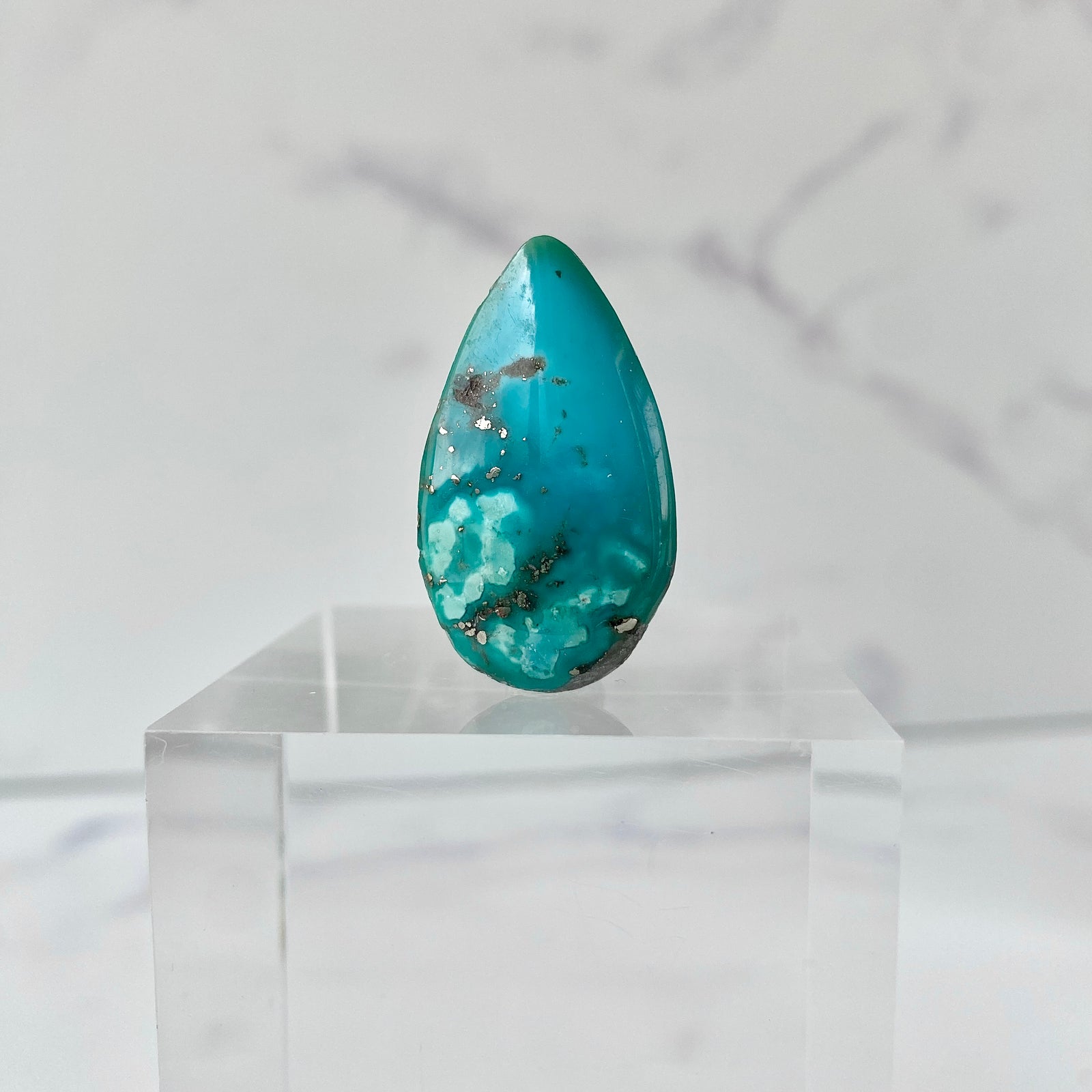 Türkis Cabochon Tropfen
