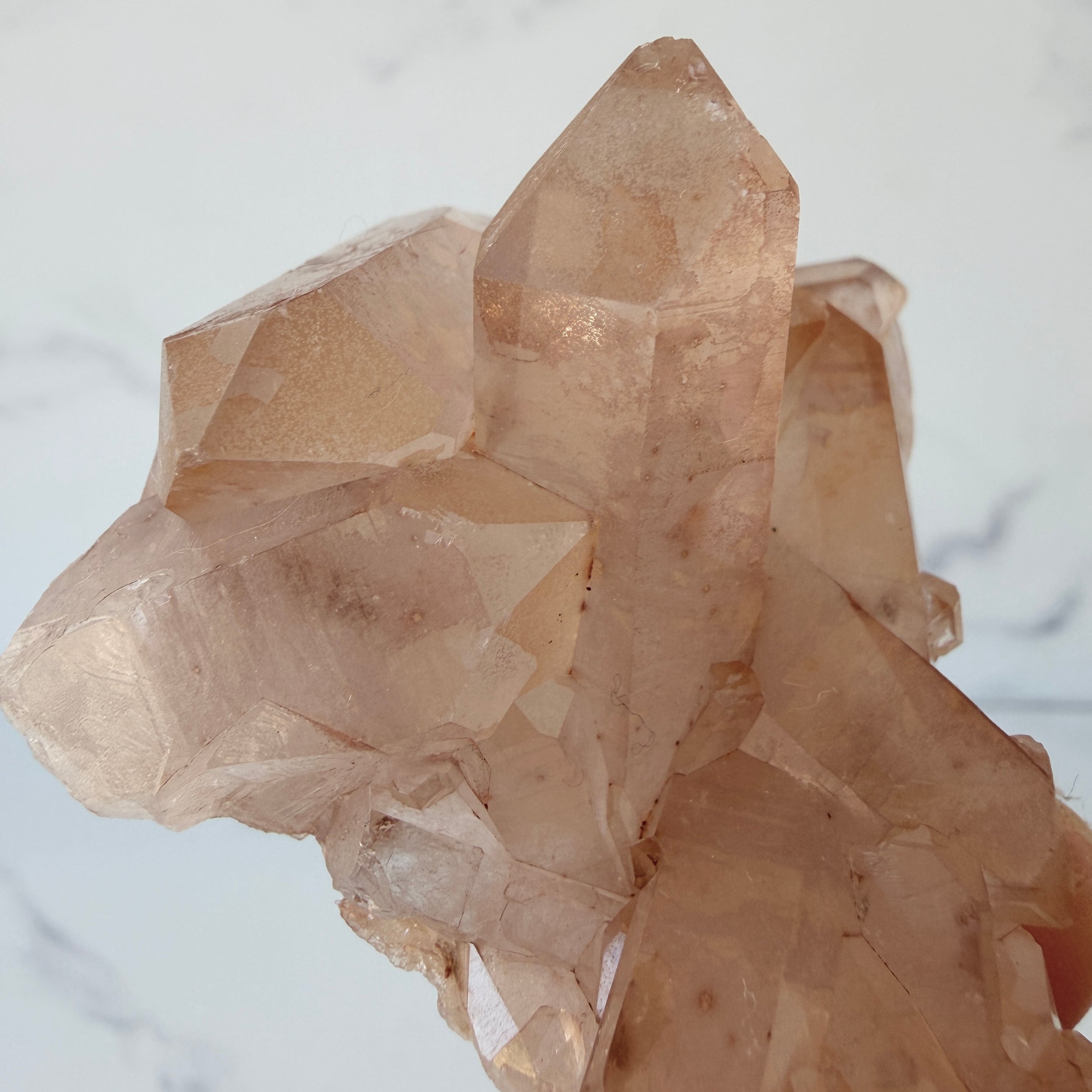 Mandarinenquarz Cluster, Quarz Stufe, Einzelstück