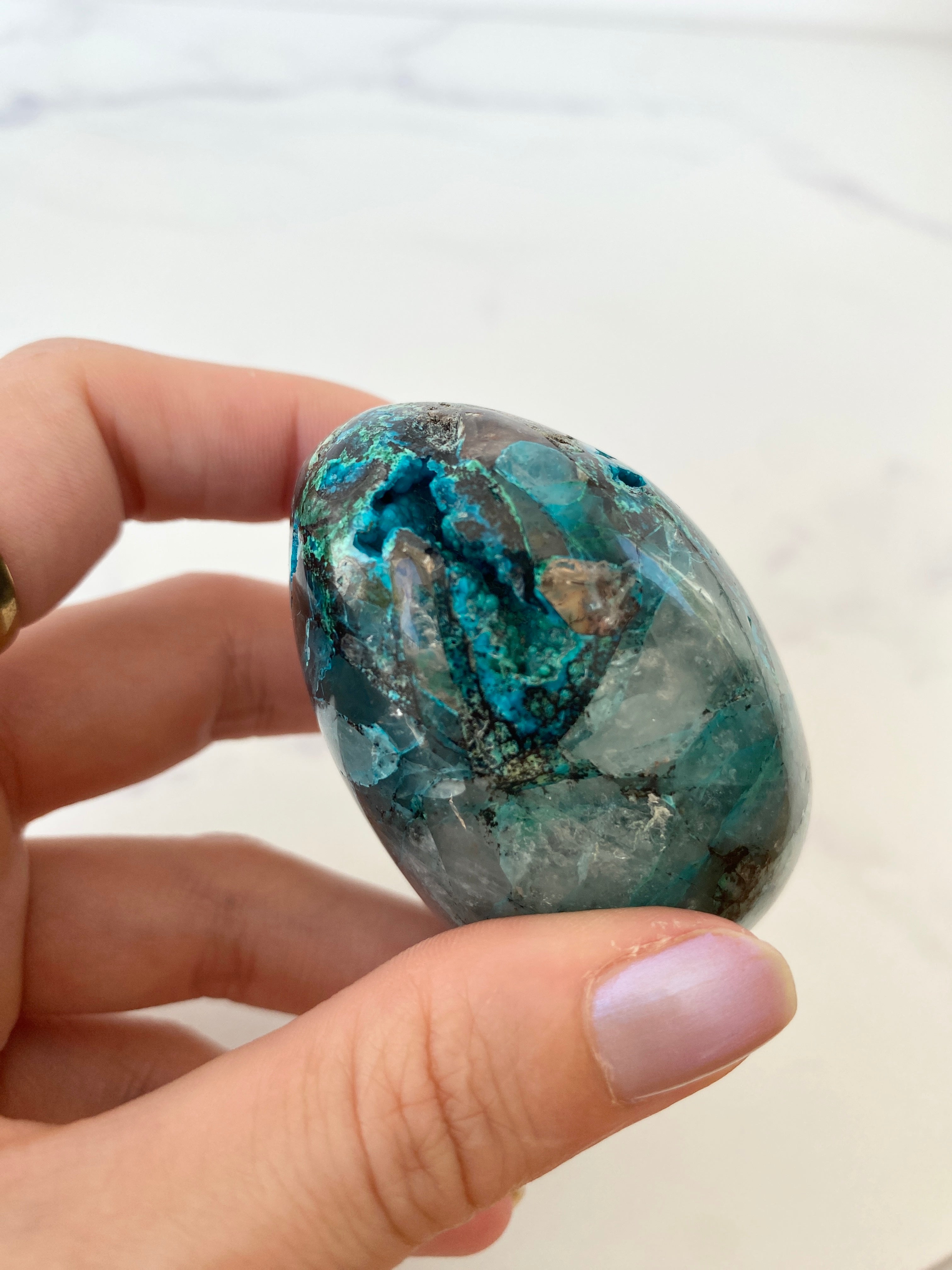 Chrysocoll Quarz Freiform