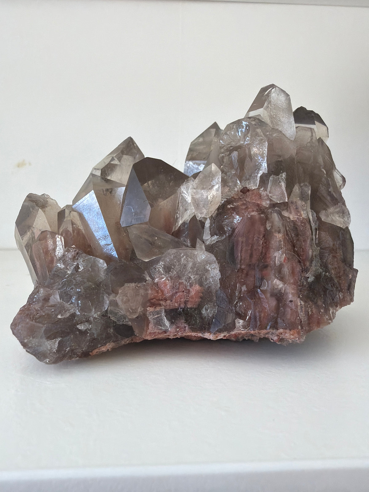 Rauchquarz Cluster tiinamel