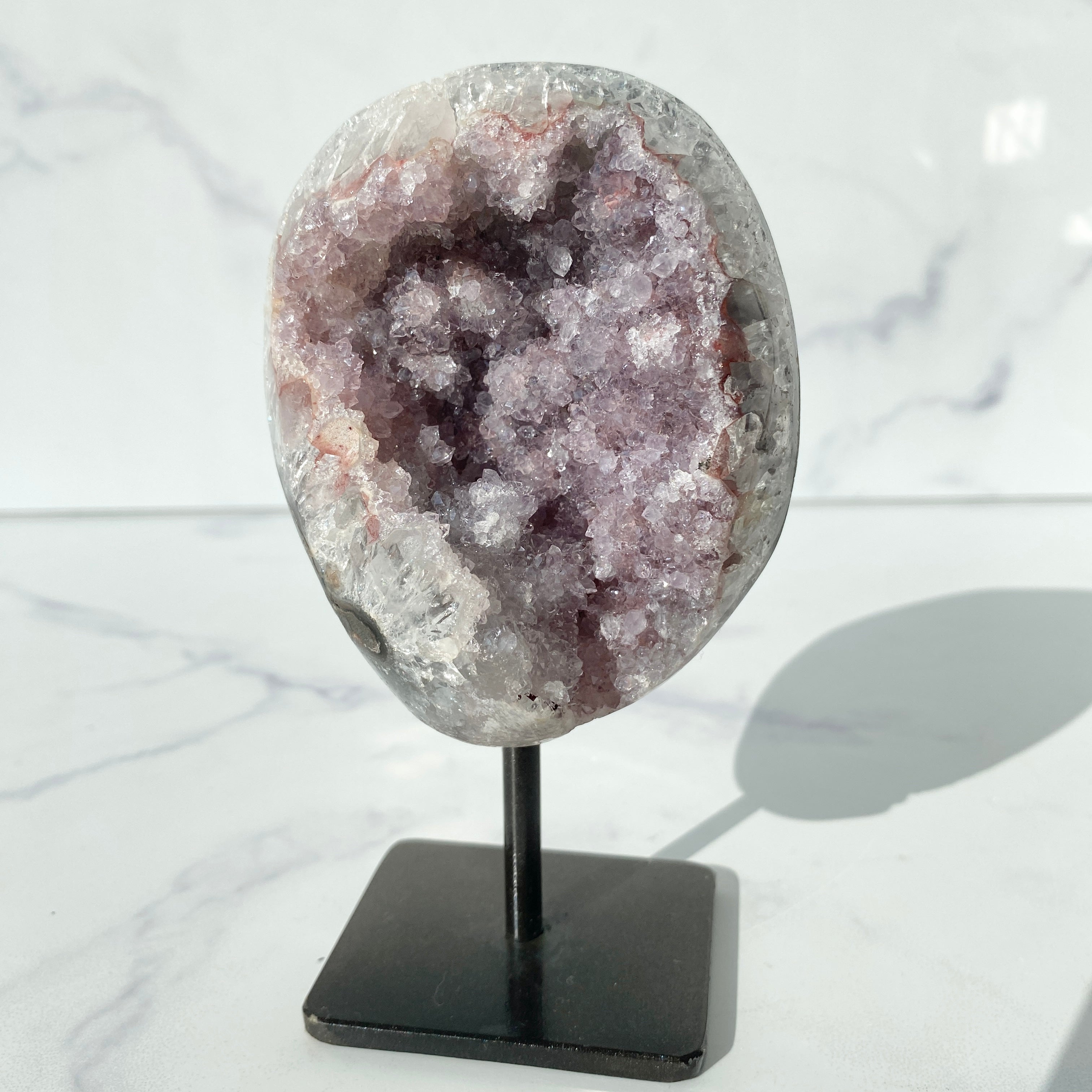 Amethyst Achat Geode Einzelstück