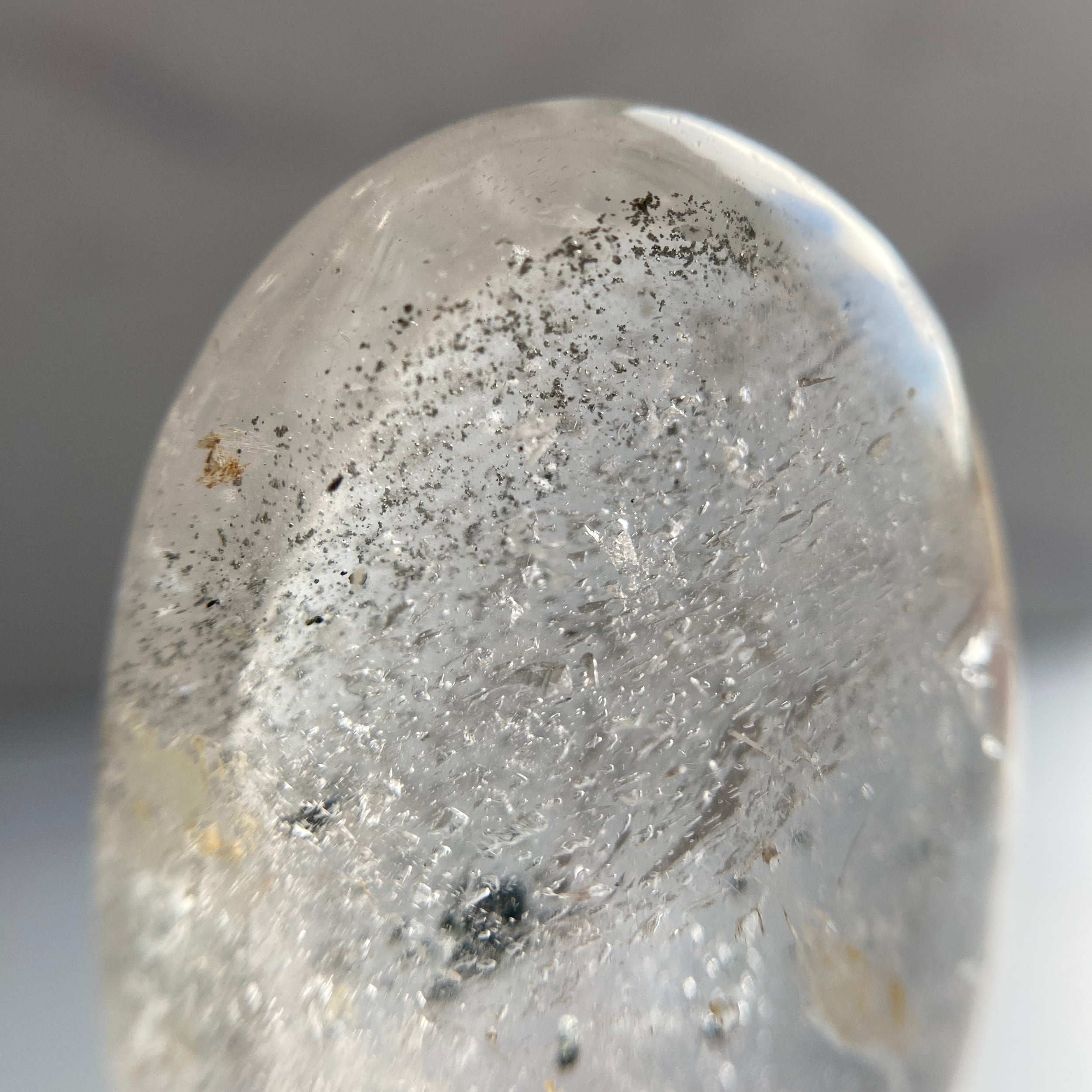 Pyrit in Quarz Handschmeichler