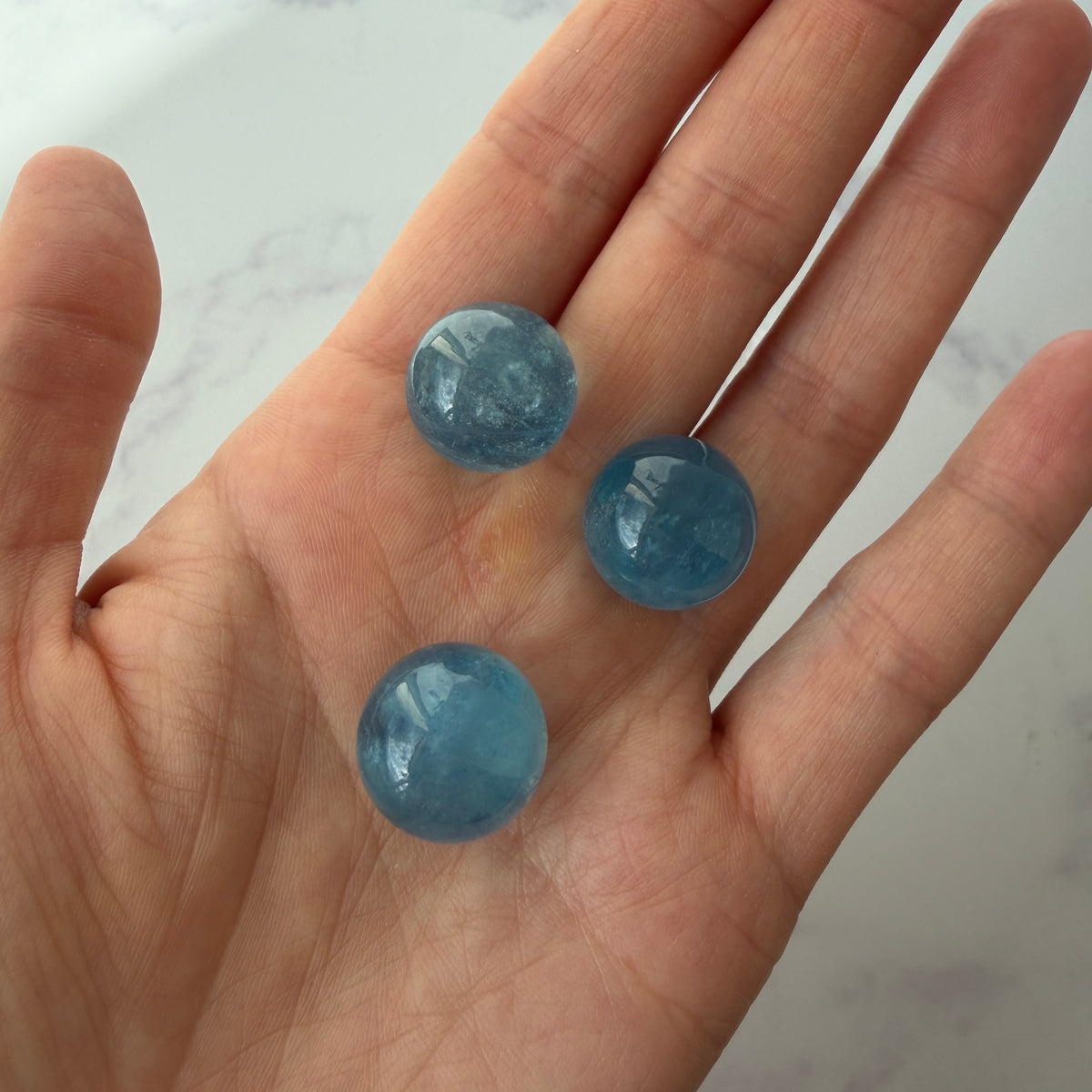Mini Aquamarin Kugel
