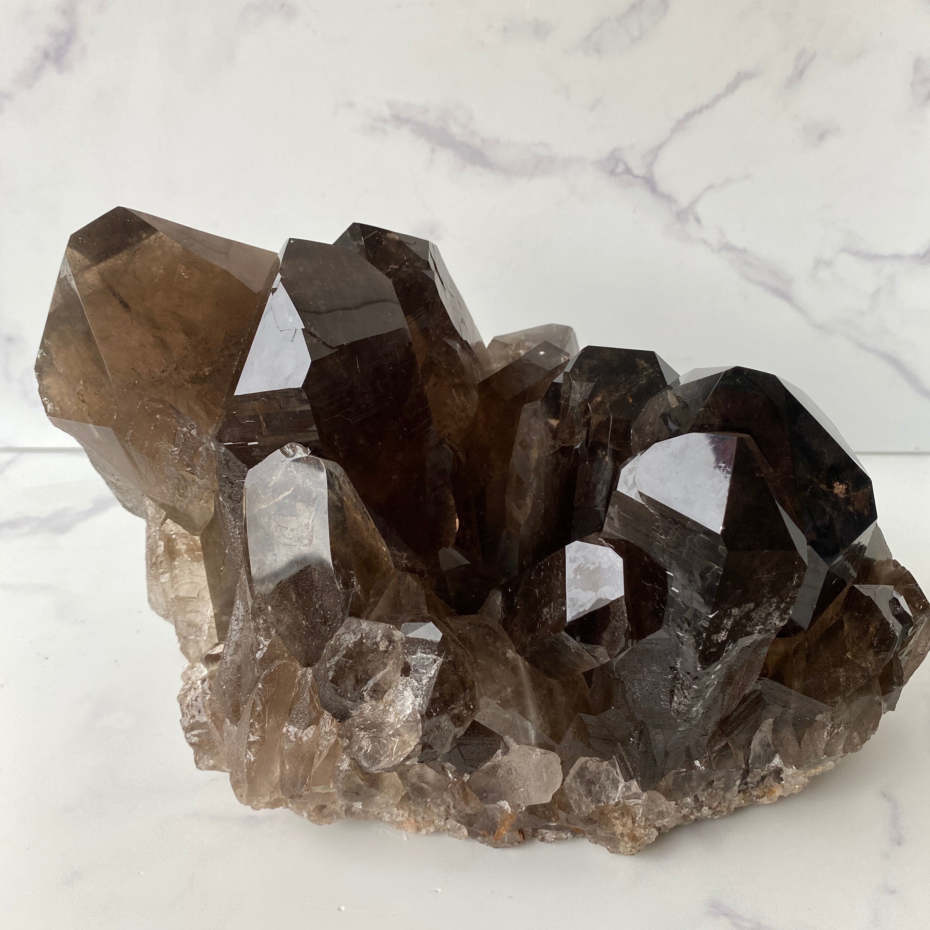 XL Rauchquarz Stufe, Rauchquarz Cluster