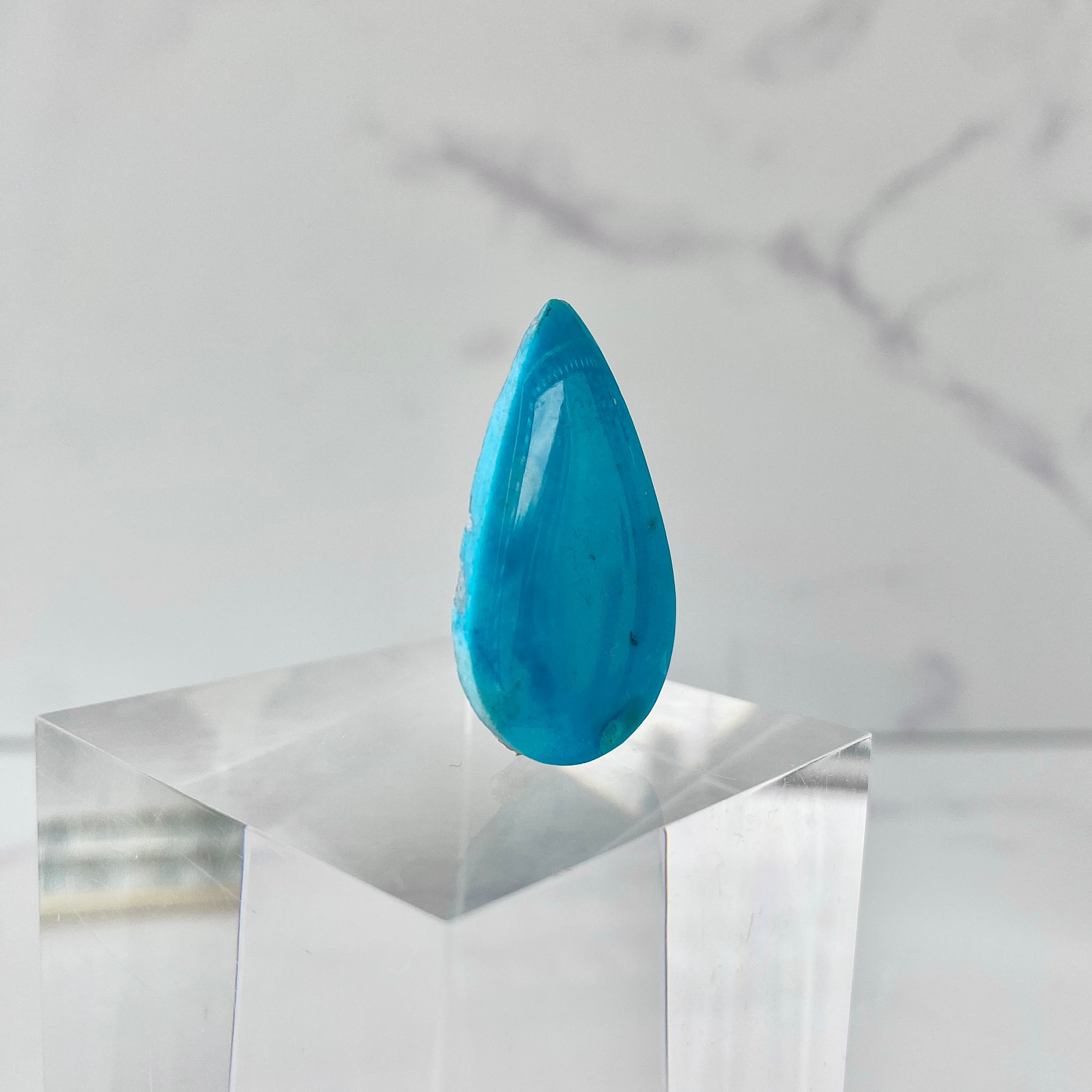 Türkis Cabochon Tropfen