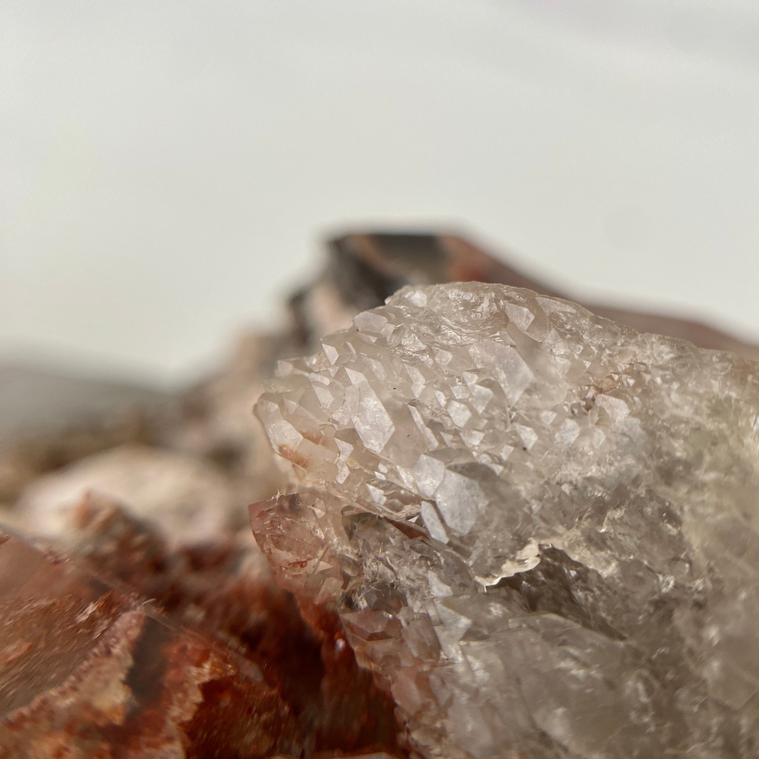 Mehrfach Doppelender Rauchquarz Cluster mit Lodolith