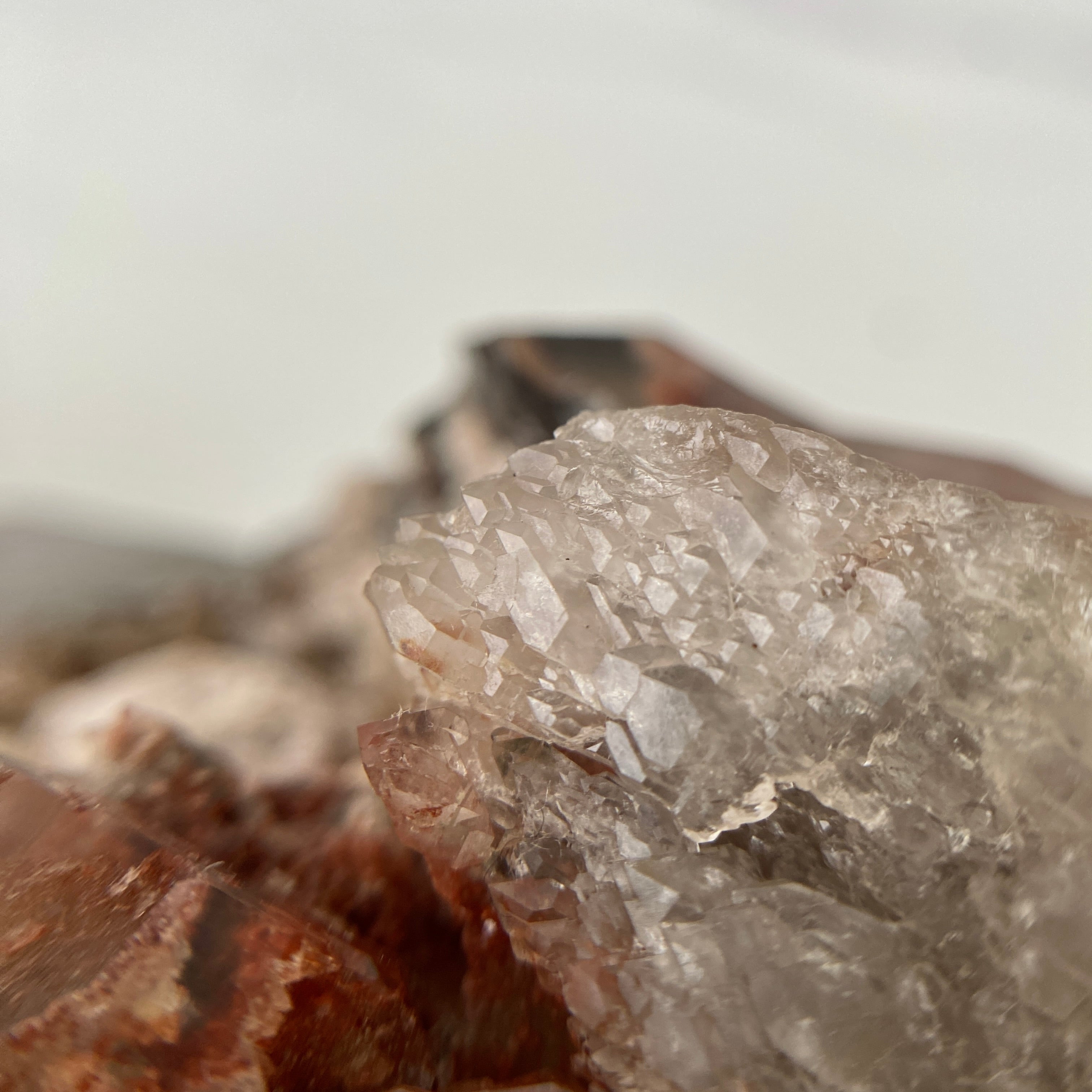 Mehrfach Doppelender Rauchquarz Cluster mit Lodolith