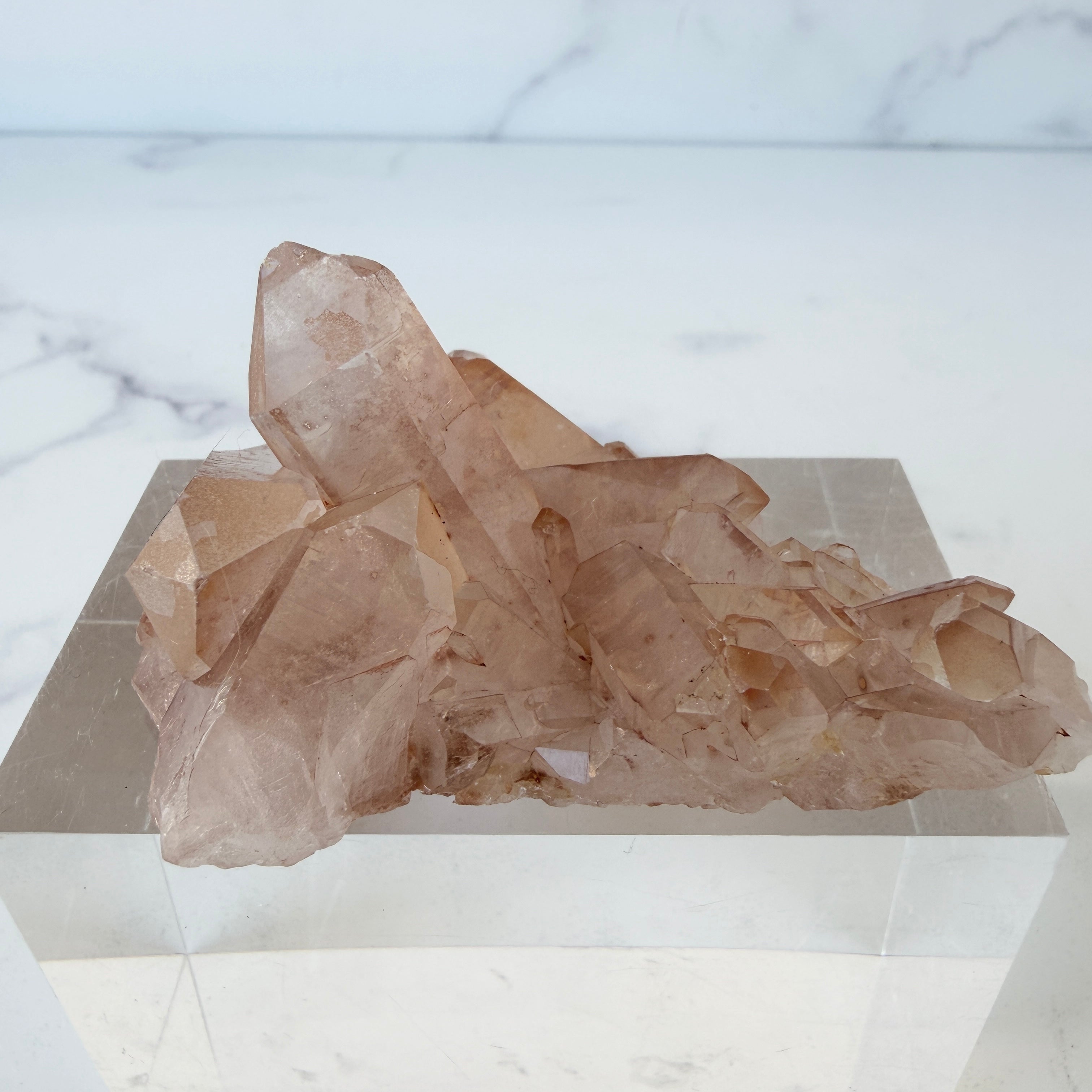 Mandarinenquarz Cluster, Quarz Stufe, Einzelstück