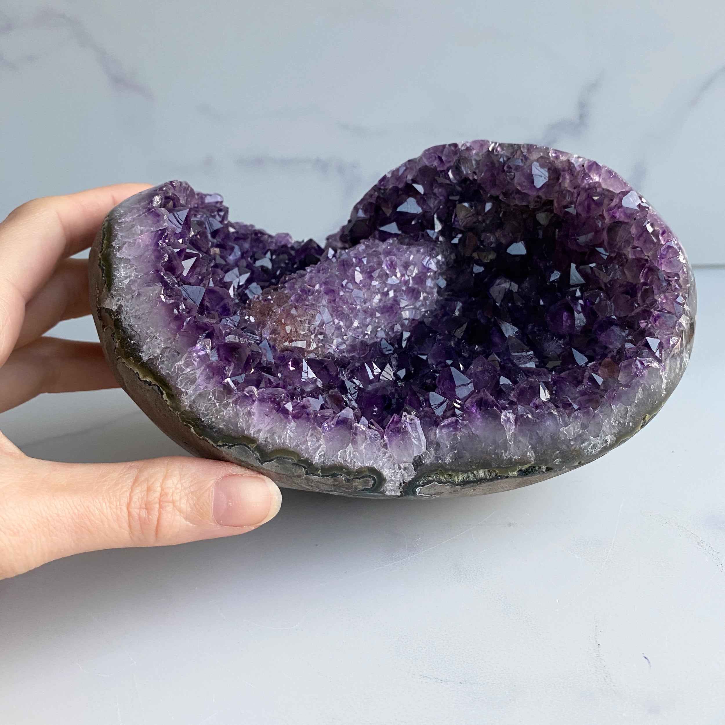 druzy Amethyst Ladeschale