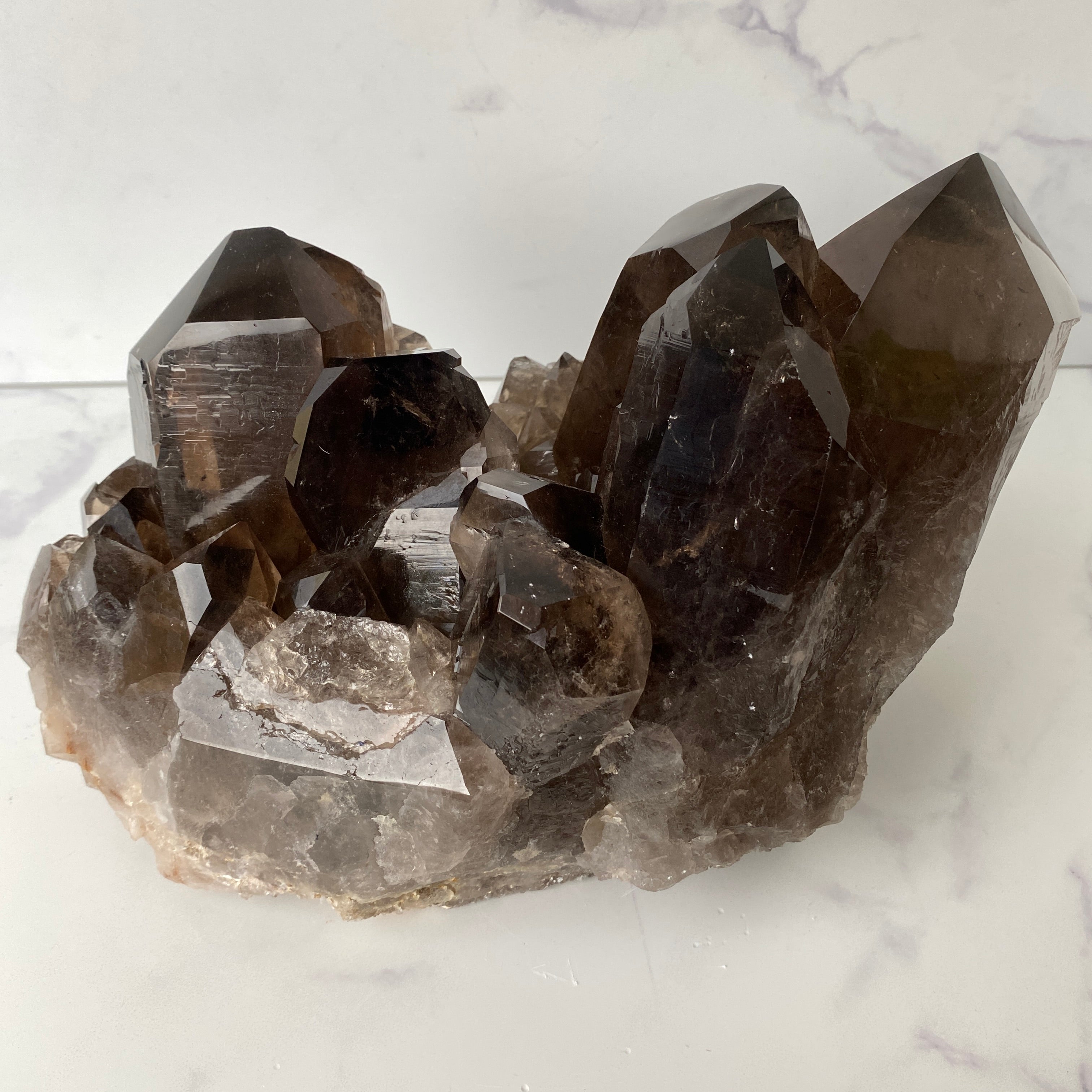 XL Rauchquarz Stufe, Rauchquarz Cluster