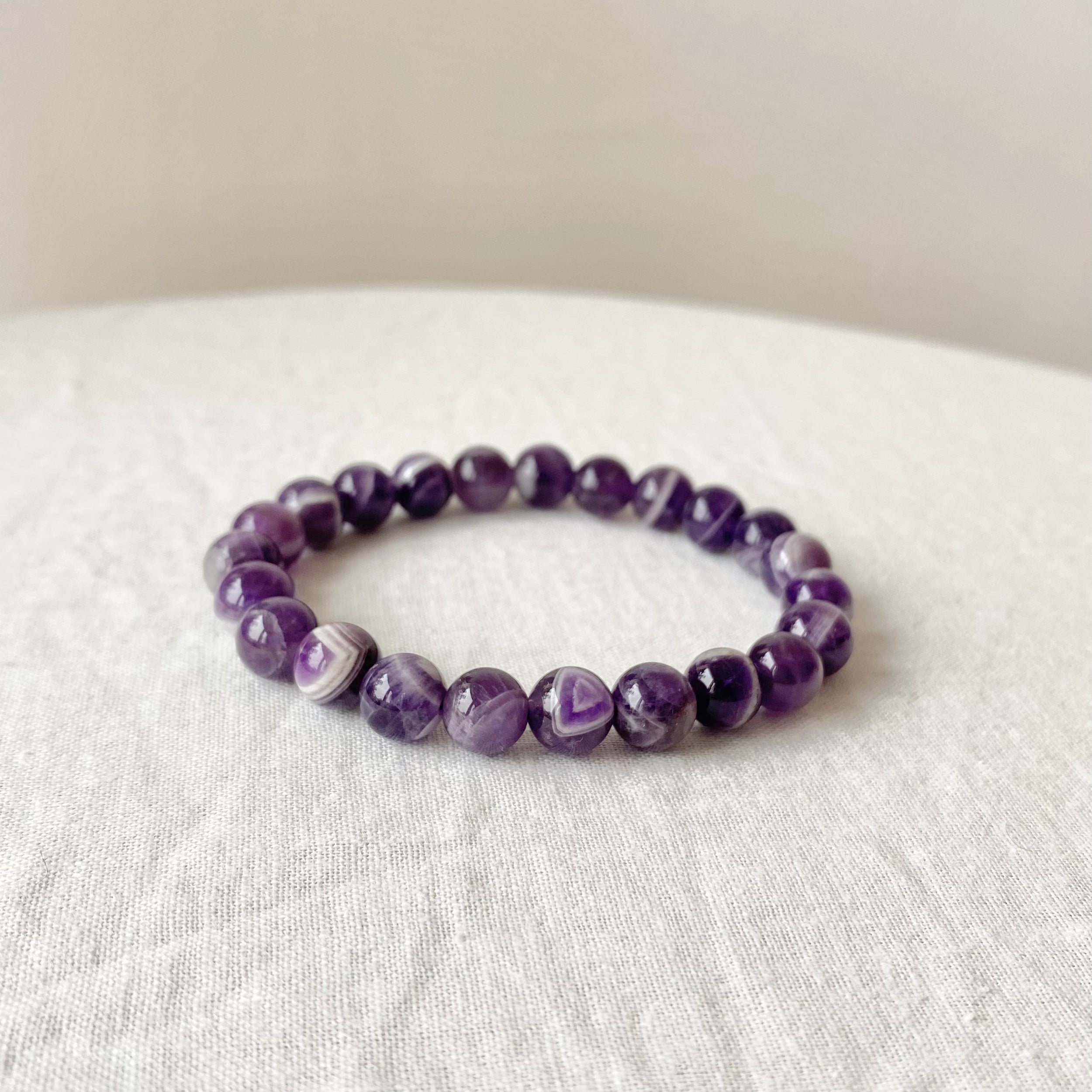 Chevron Amethyst Armband (Dream Amethyst)