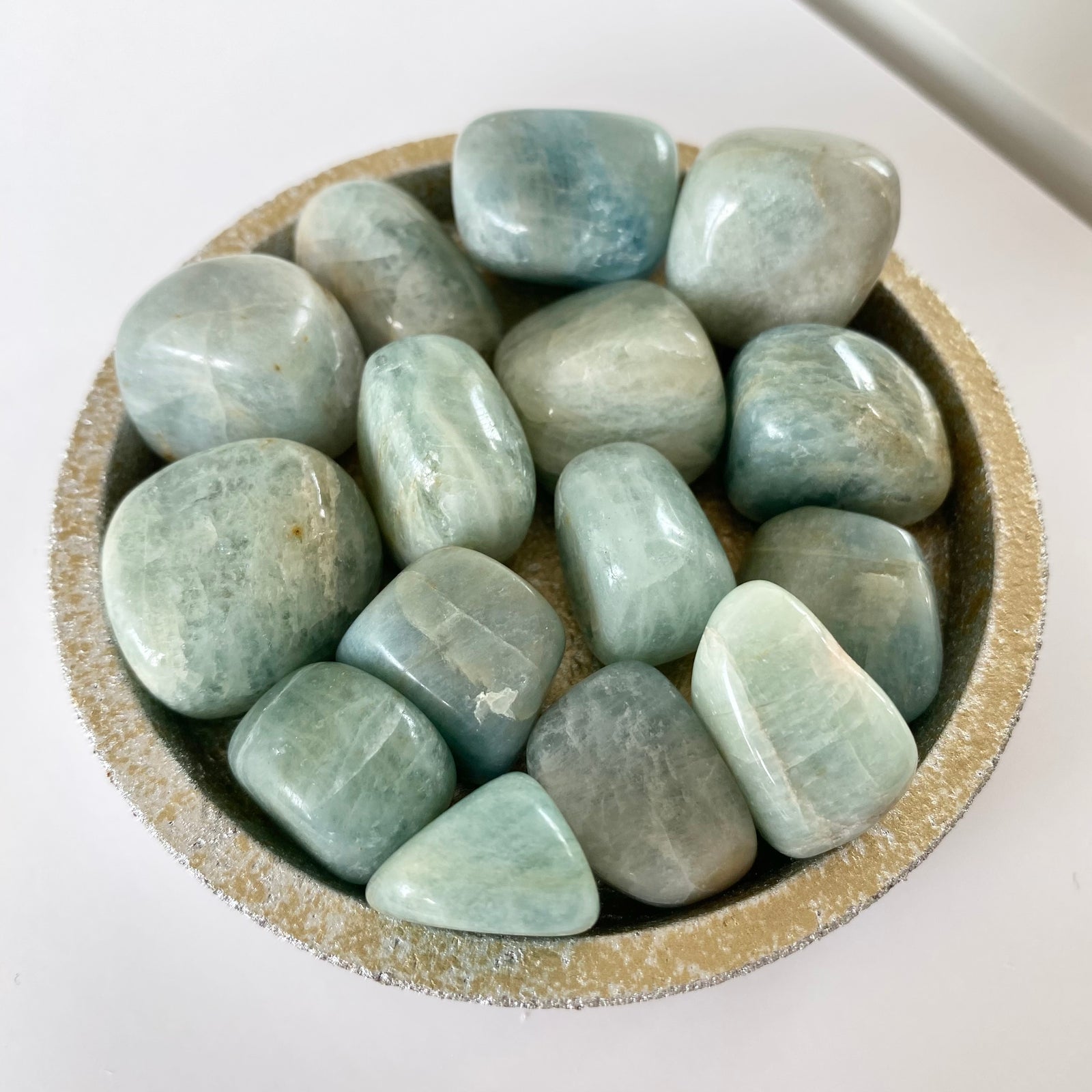 Aquamarin Trommelstein