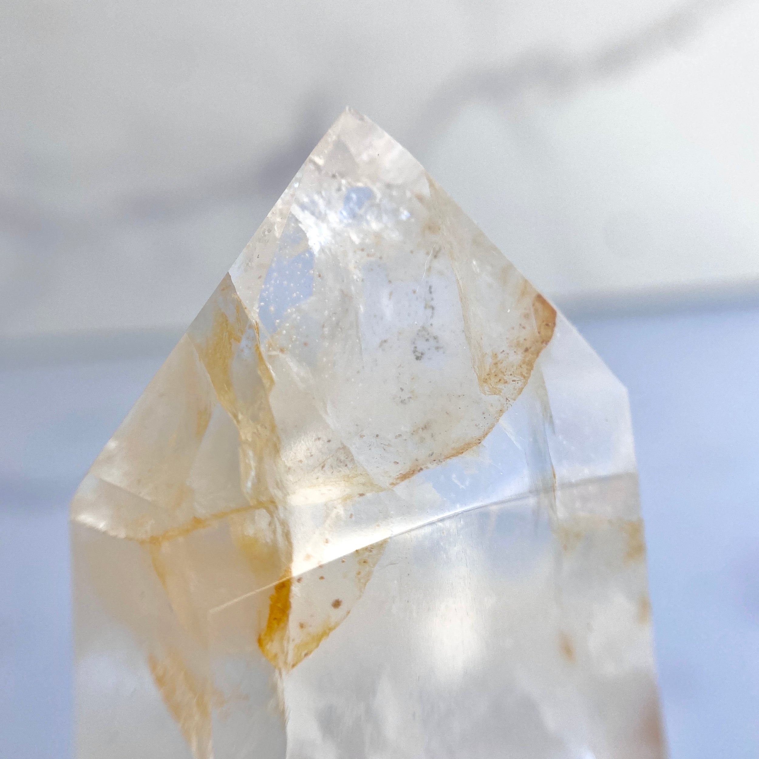 Bergkristall mit Hämatit