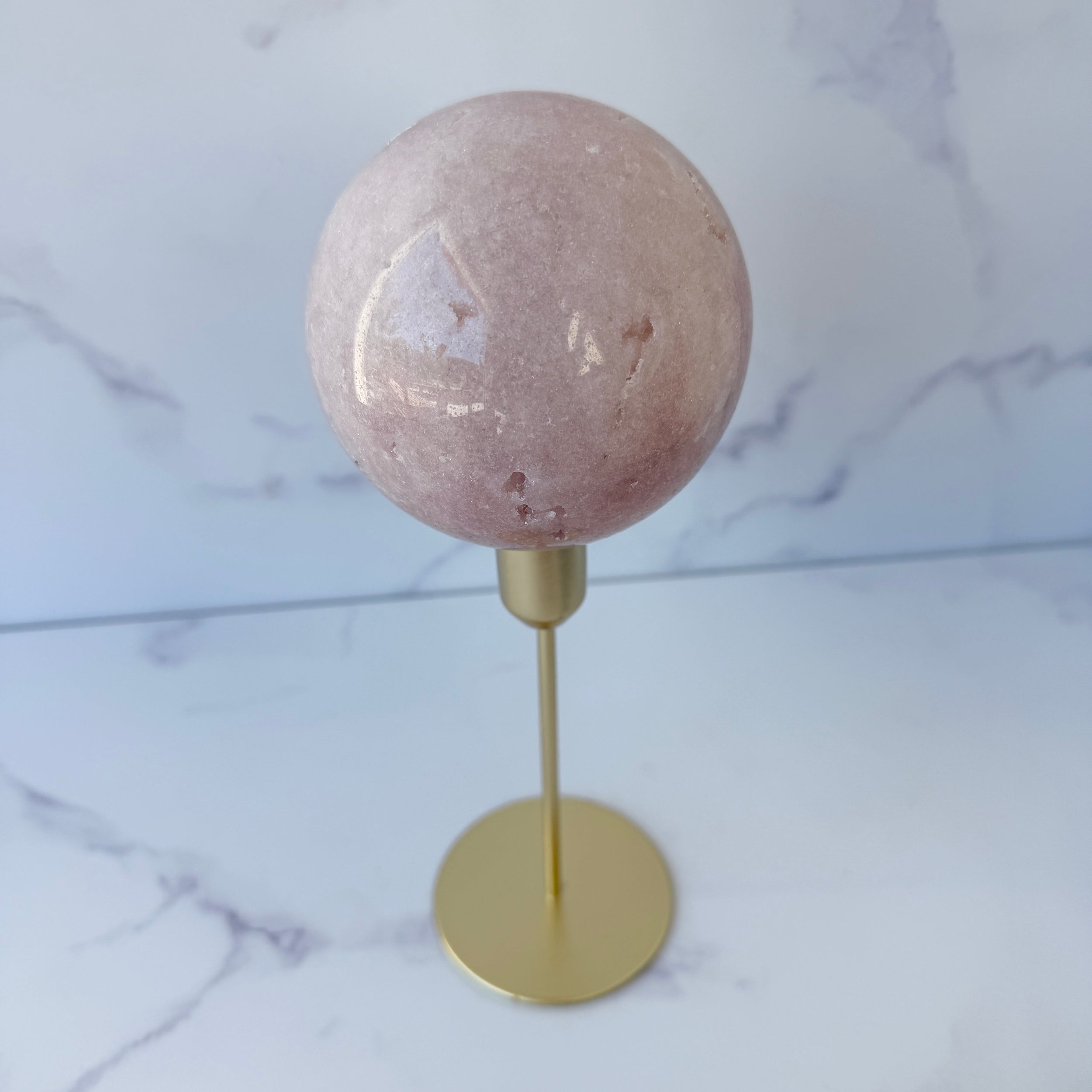 Große Pink Amethyst Kugel, Einzelstück