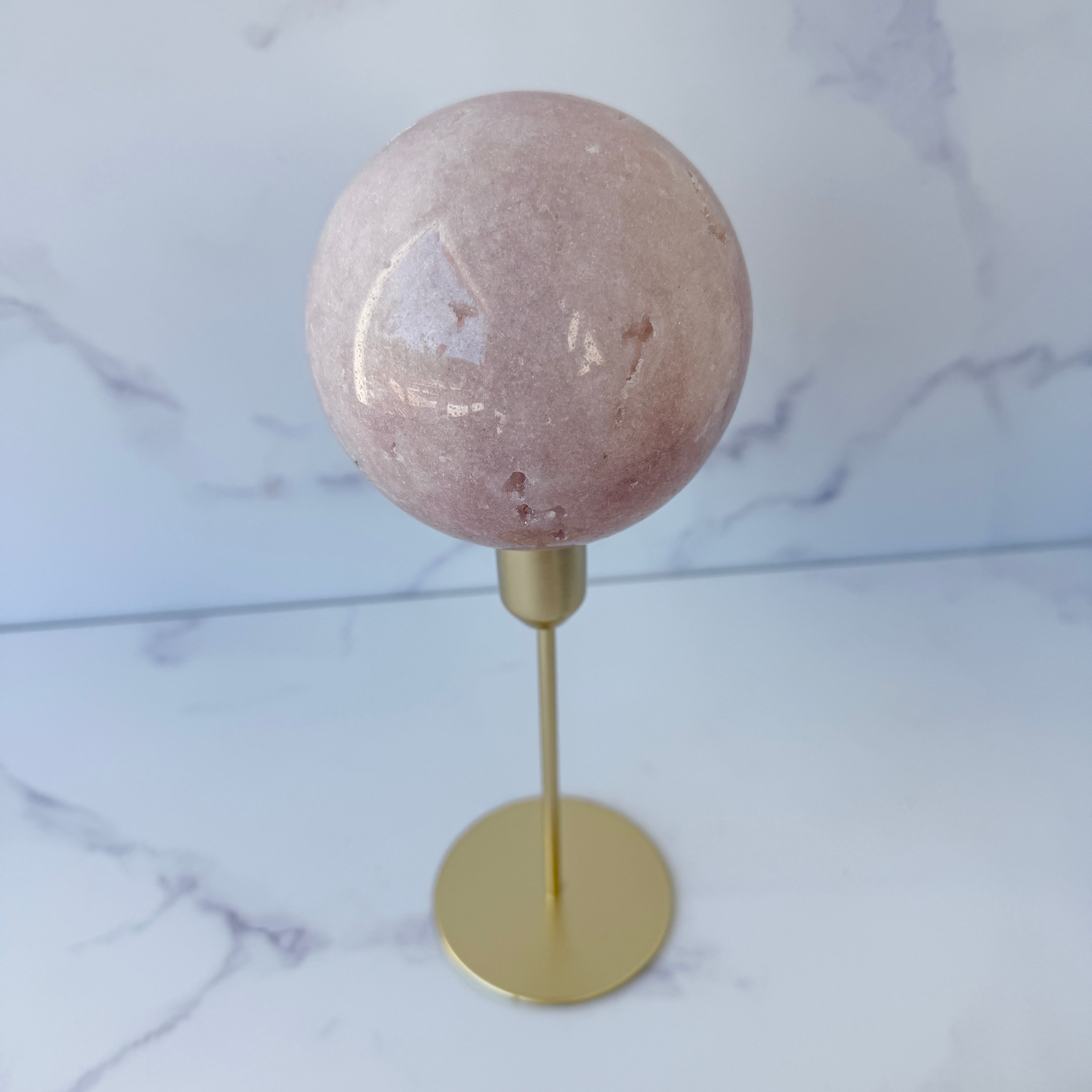 Große Pink Amethyst Kugel, Einzelstück