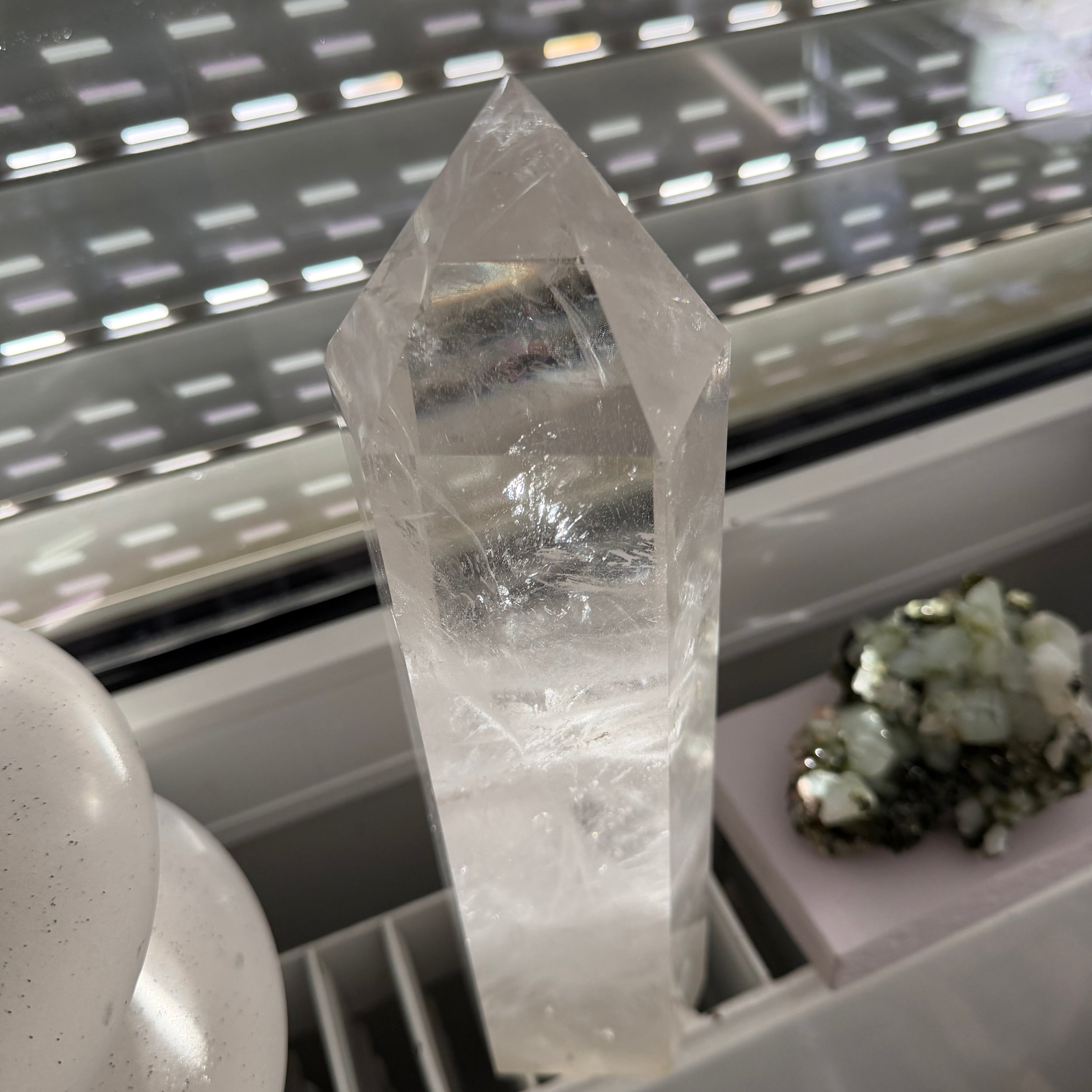 XL Bergkristall Turm, 28 cm hoch, Einzelstück