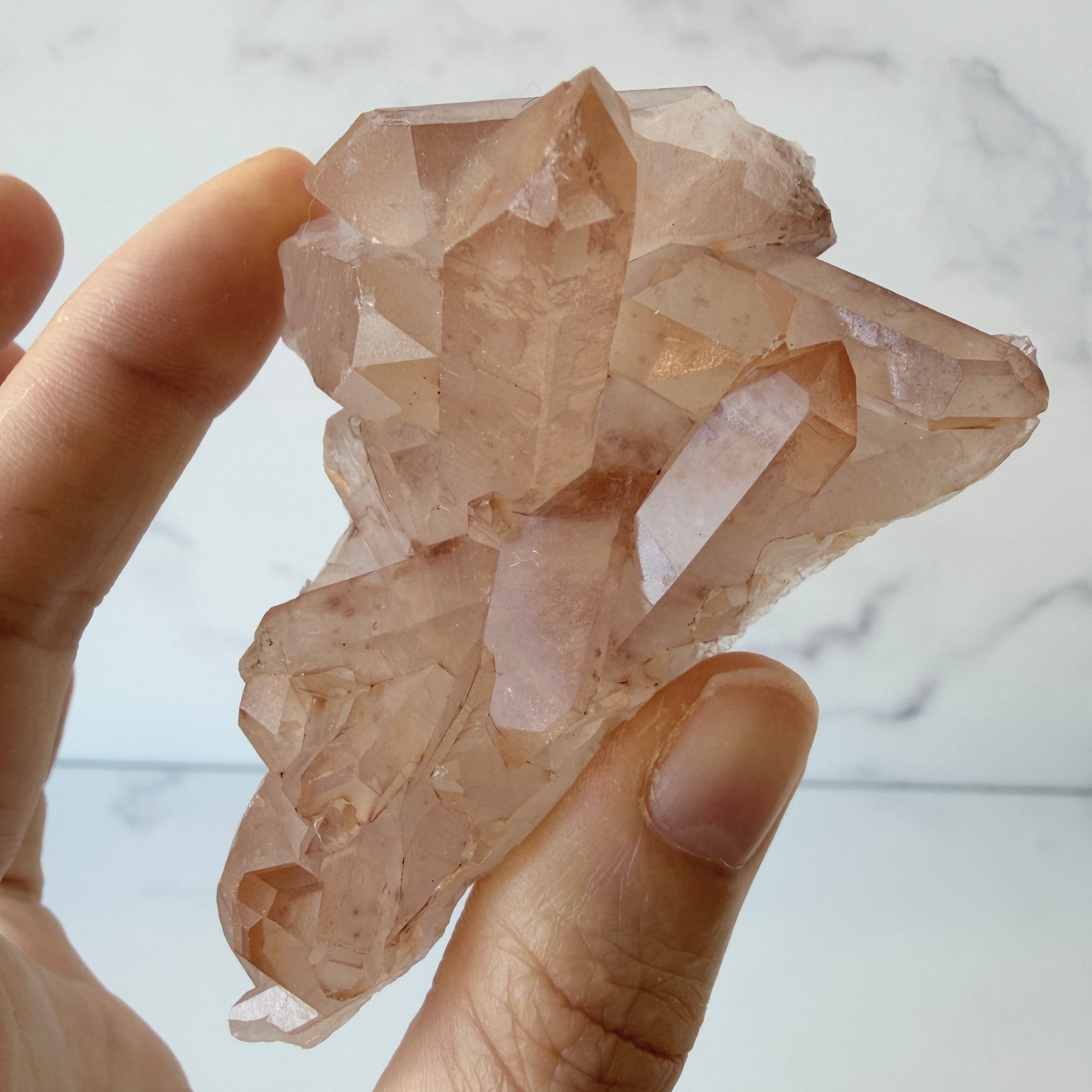 Mandarinenquarz Cluster, Quarz Stufe, Einzelstück
