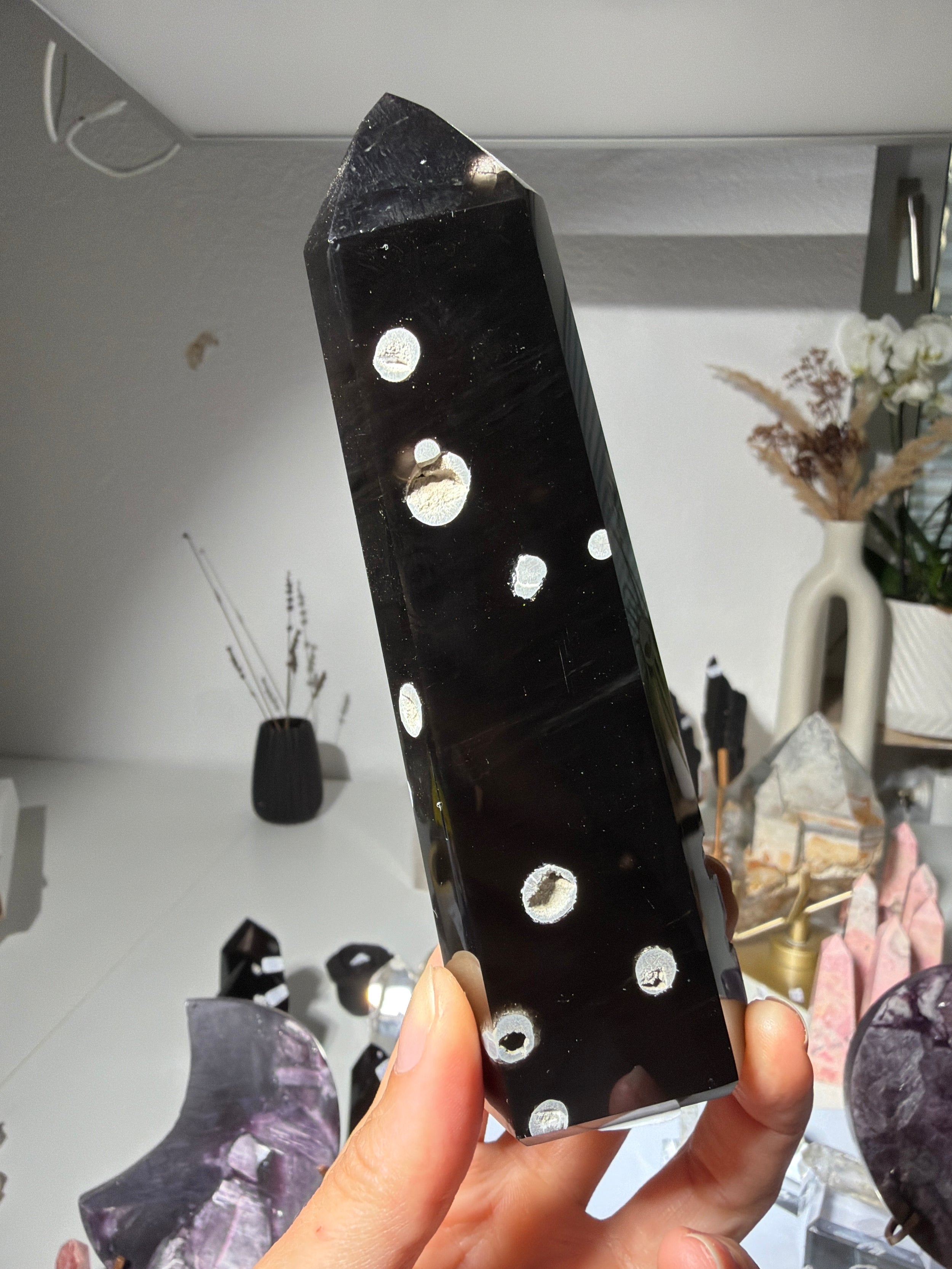 Obsidian mit Cristobalit für lee.lou72