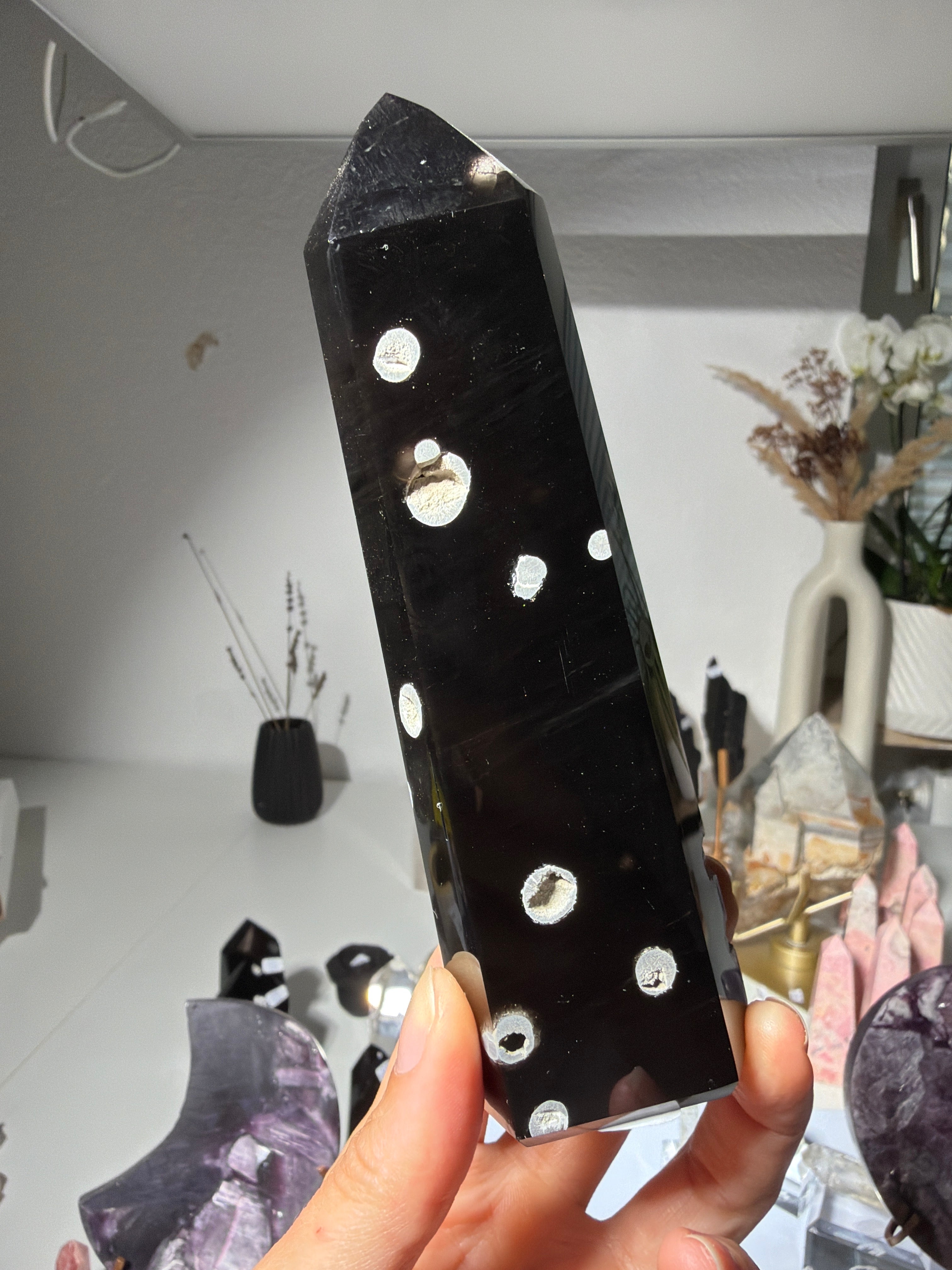 Obsidian mit Cristobalit für lee.lou72