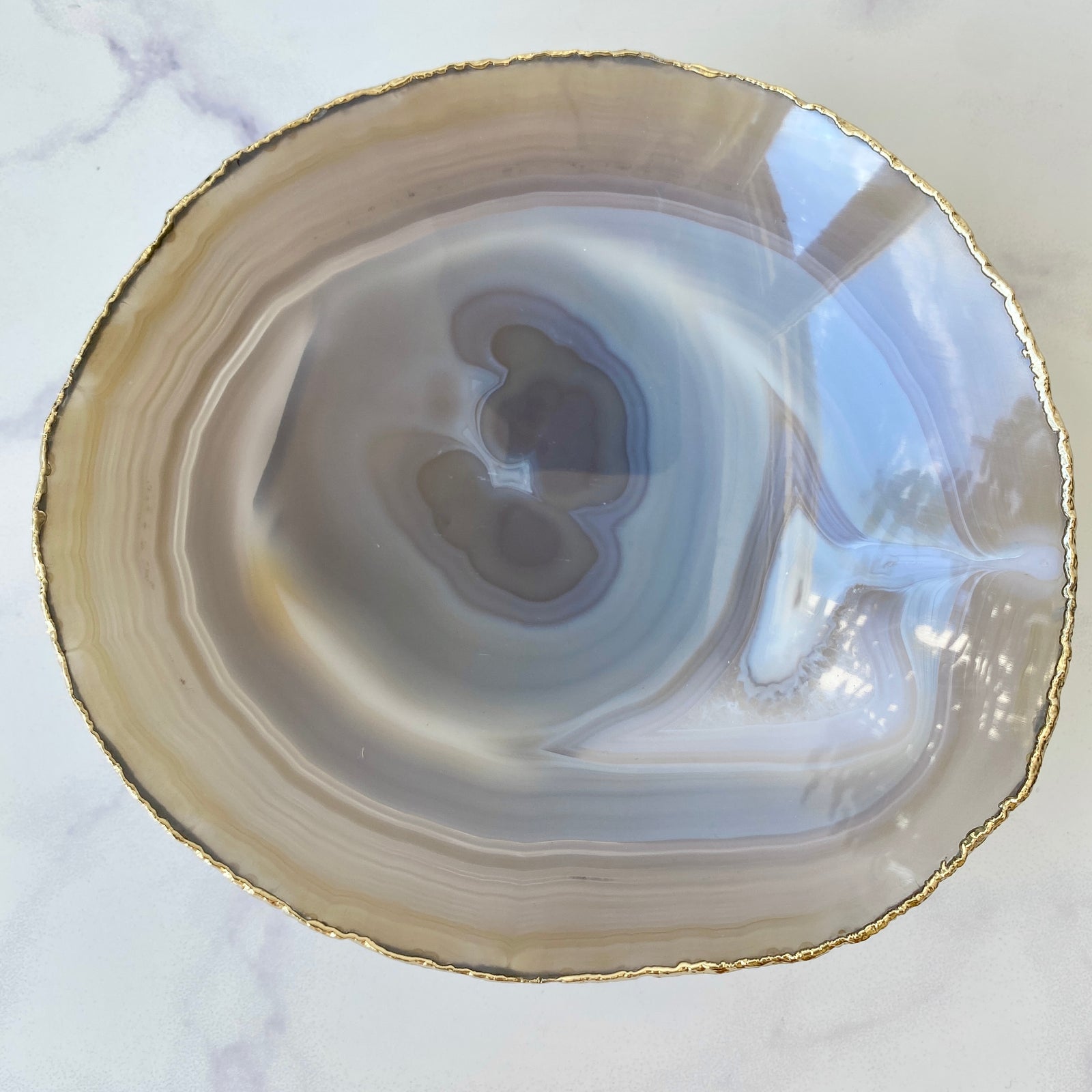 dekorative Edelsteinschale aus Achat