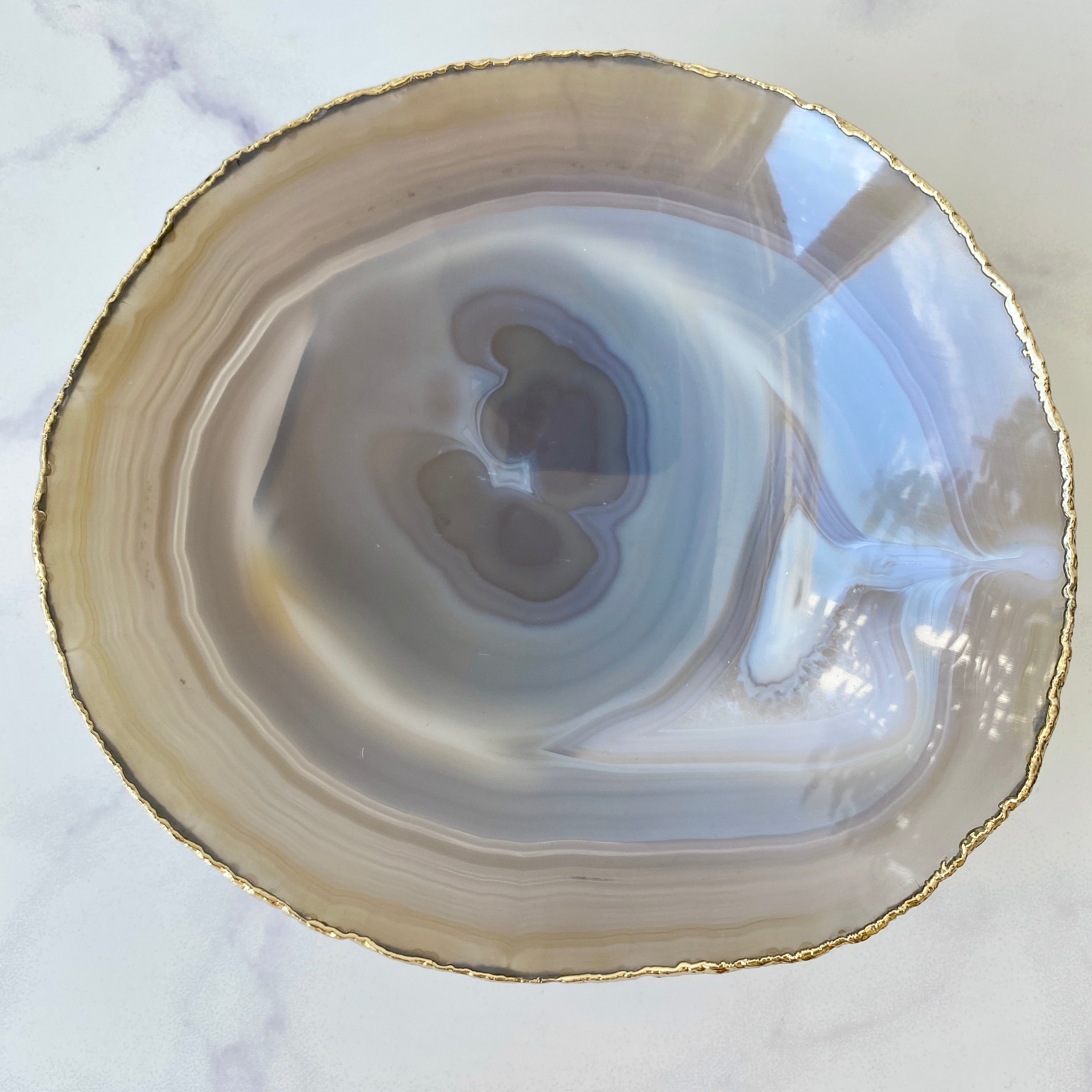 dekorative Edelsteinschale aus Achat