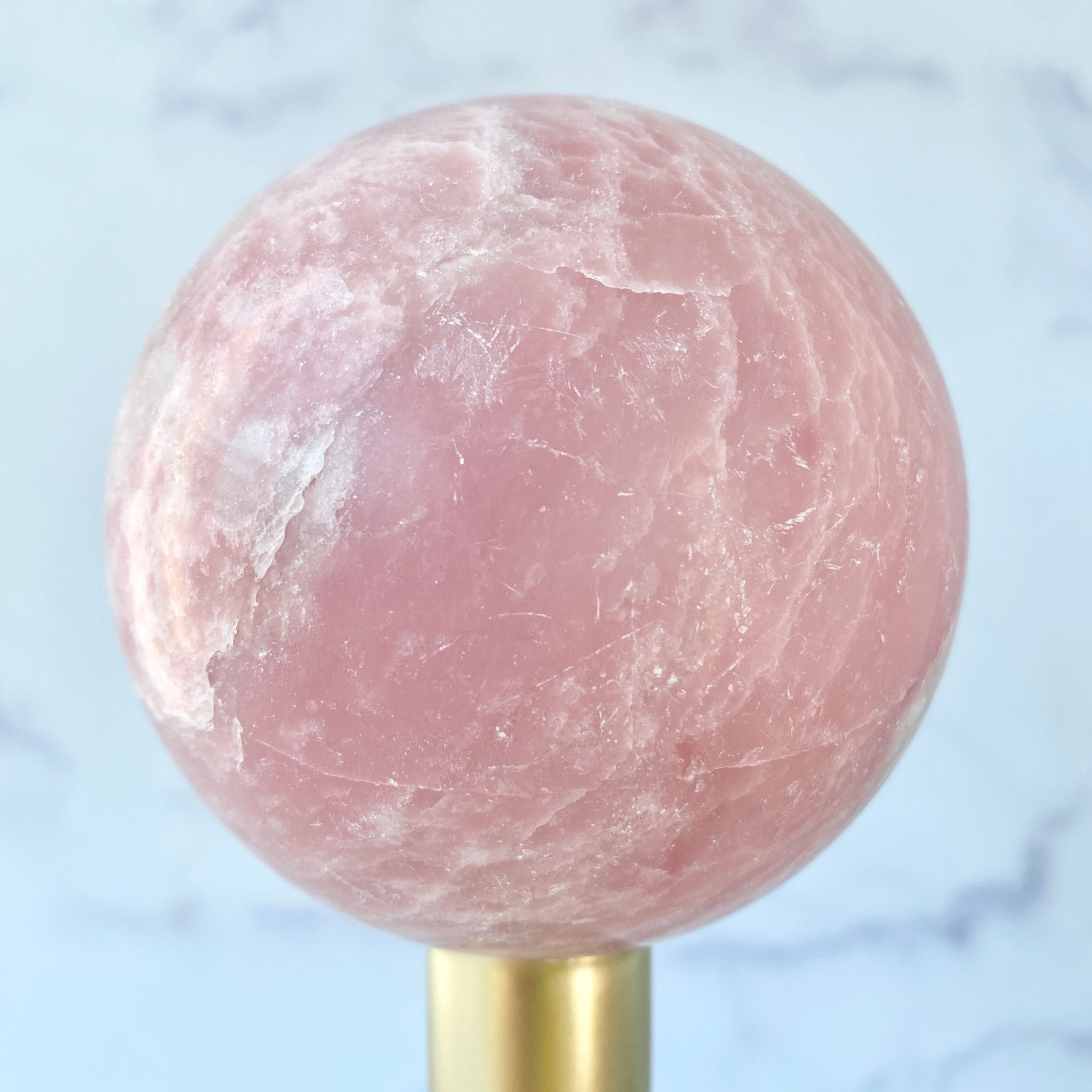 Große Pink Opal Kugel, Einzelstück