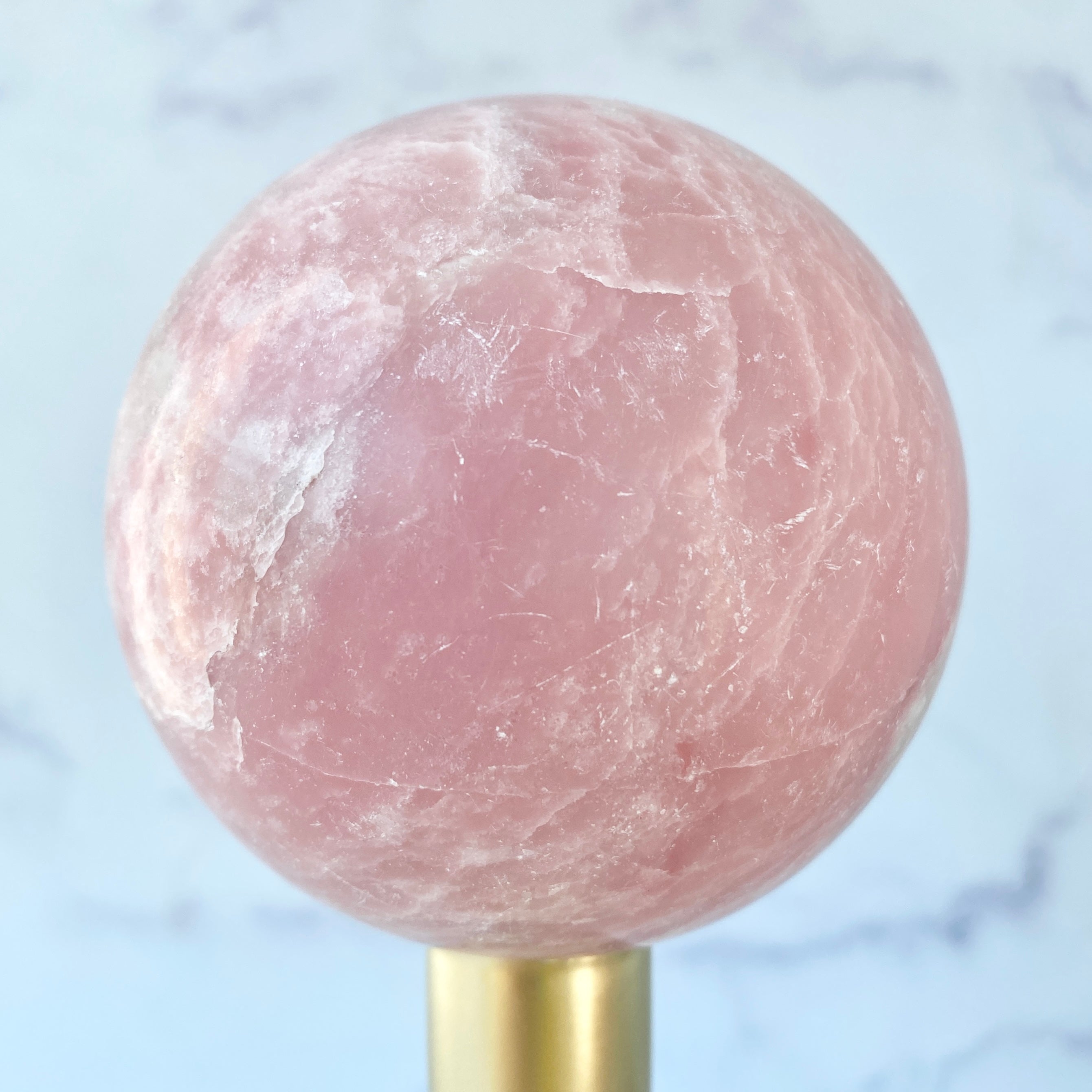 Große Pink Opal Kugel, Einzelstück