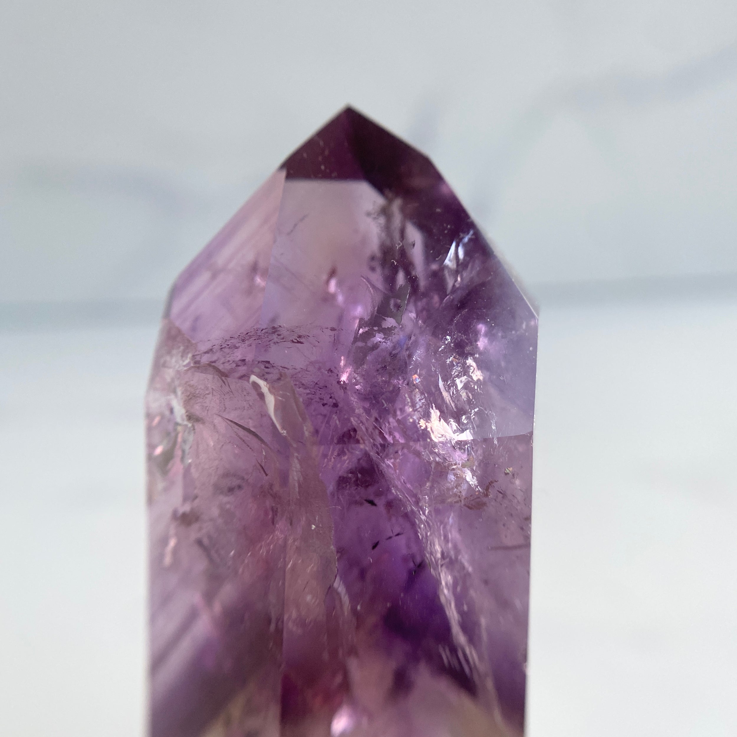 Klarer Phantom-Amethyst Turm