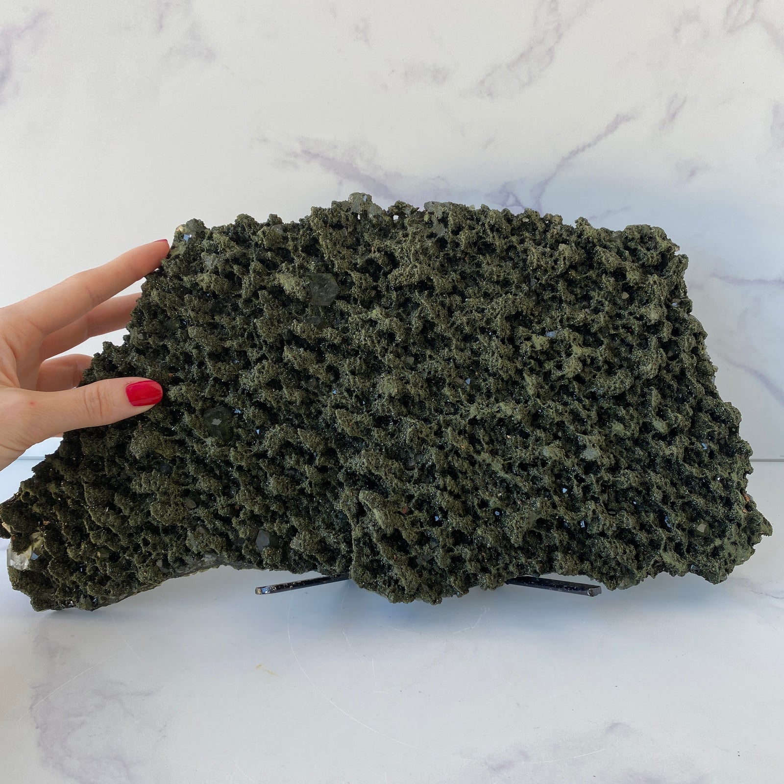 XL Epidot mit Bergkristall (Forest Epidot)