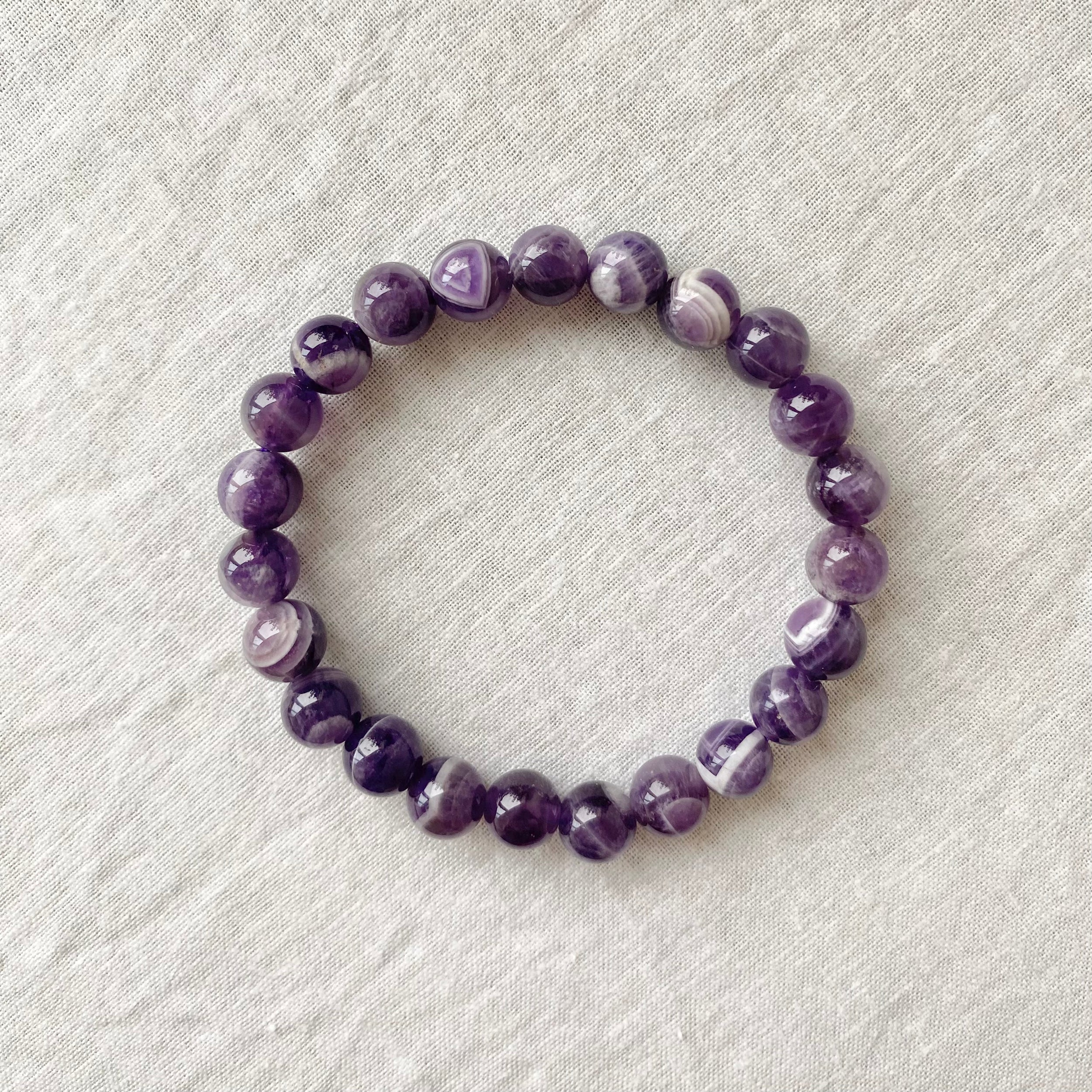 Chevron Amethyst Armband (Dream Amethyst)