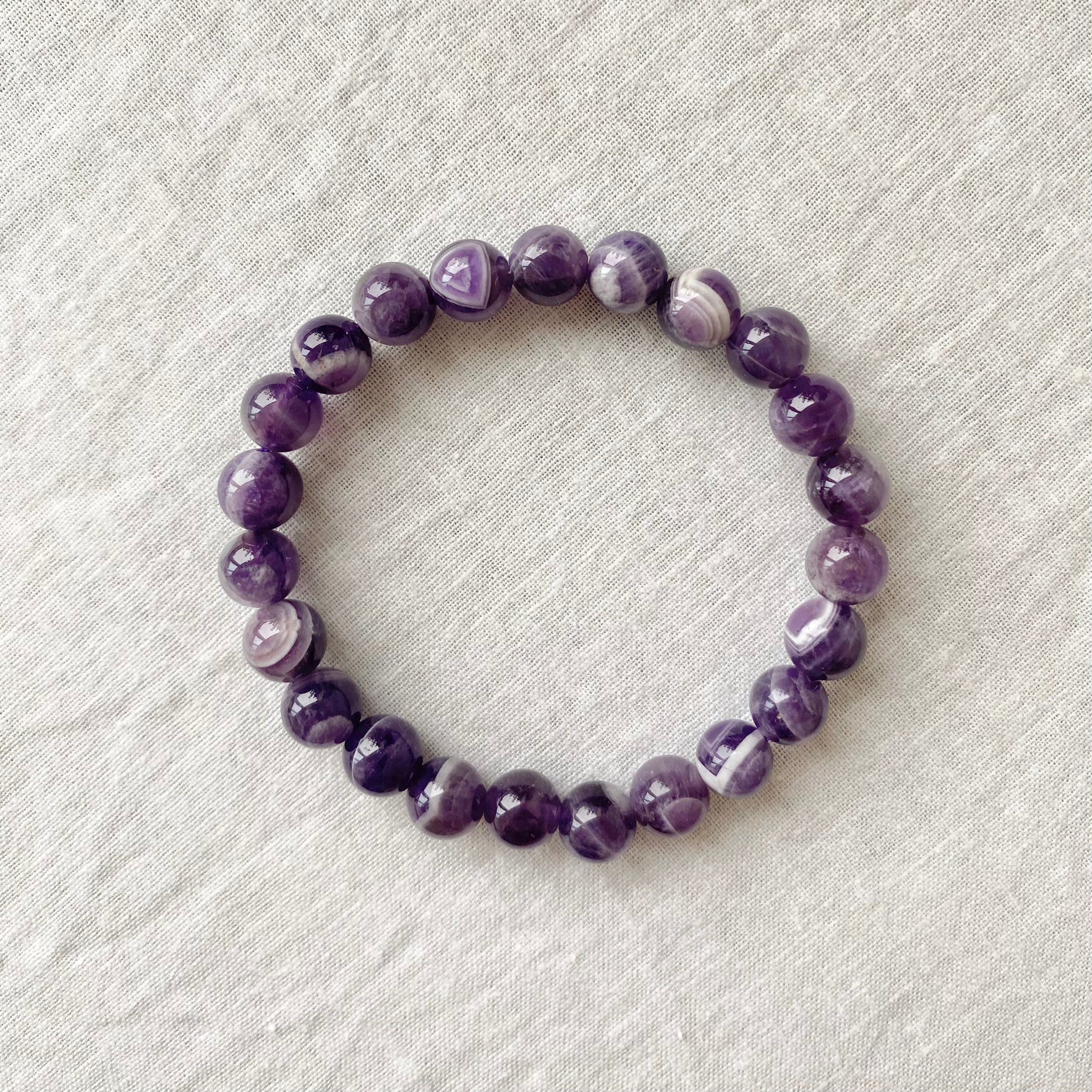 Chevron Amethyst Armband (Dream Amethyst)