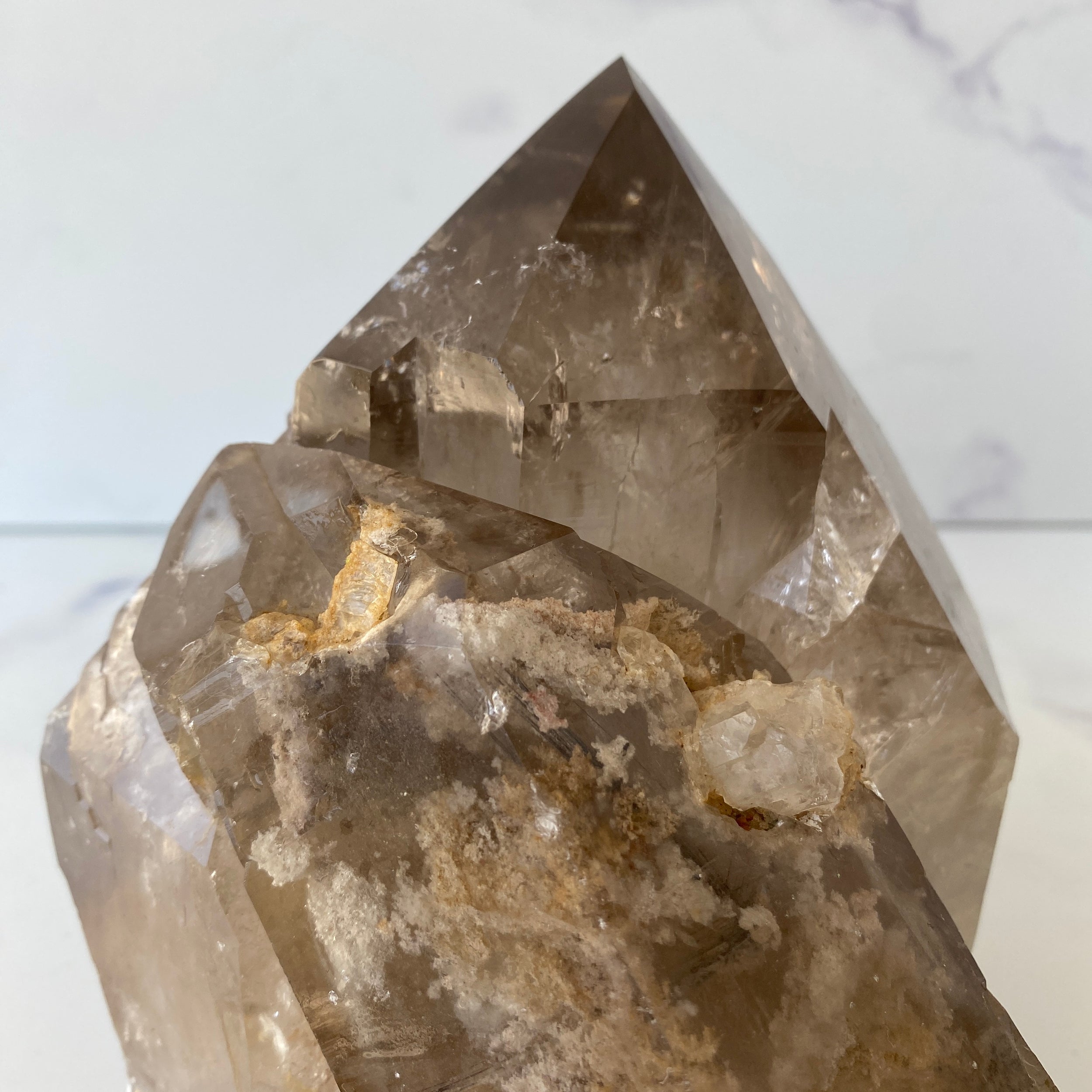 XL Rauchquarz Lodolith Rutil Cluster