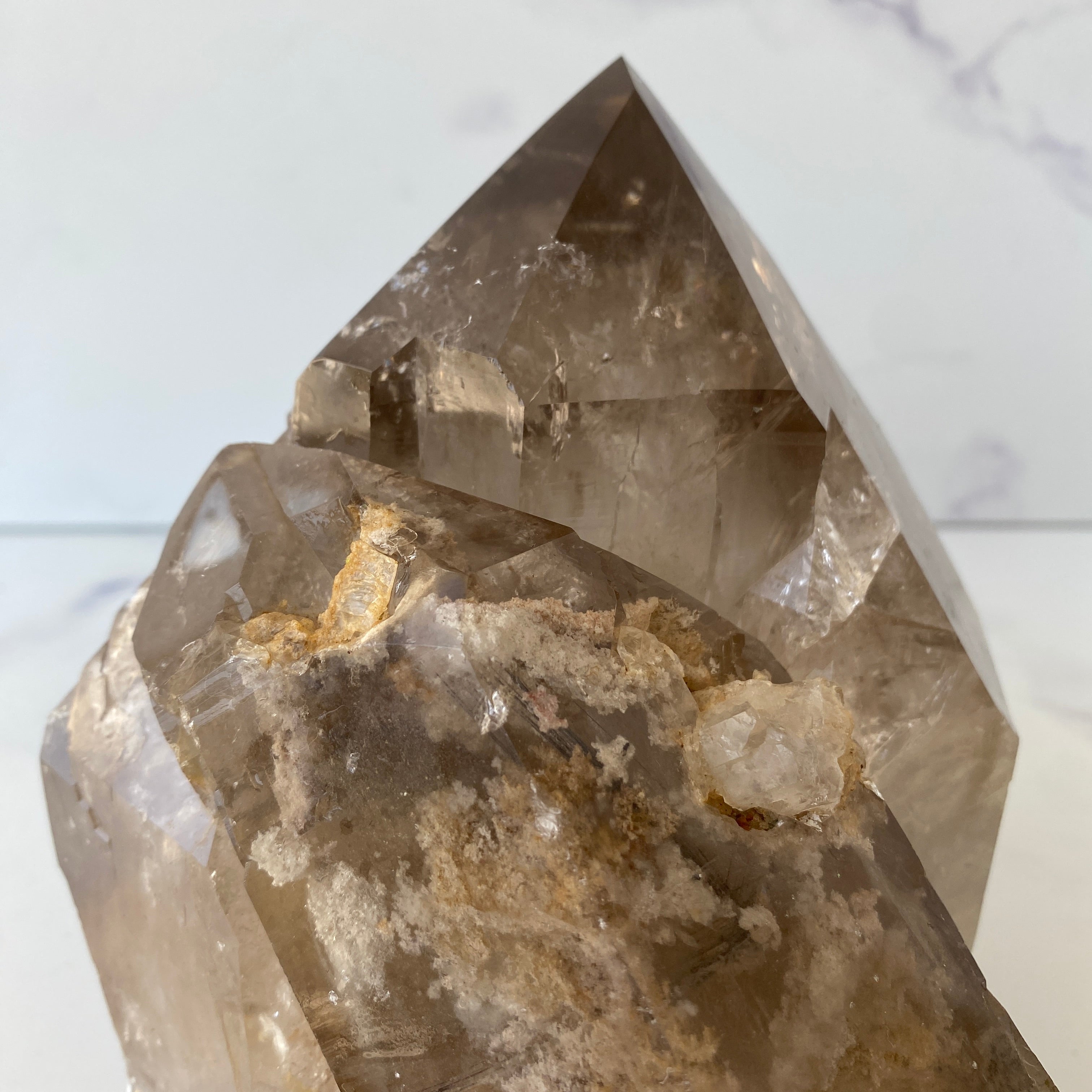 XL Rauchquarz Lodolith Rutil Cluster