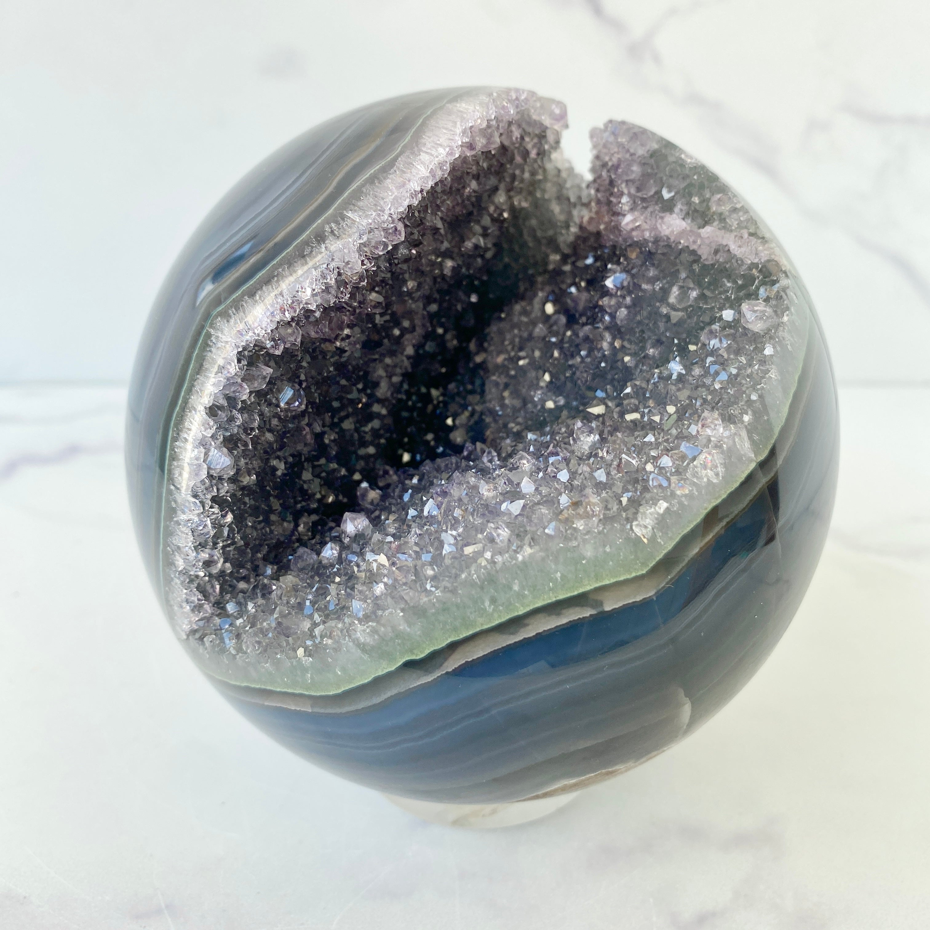 XL Druzy Achat Kugel - Produktbild